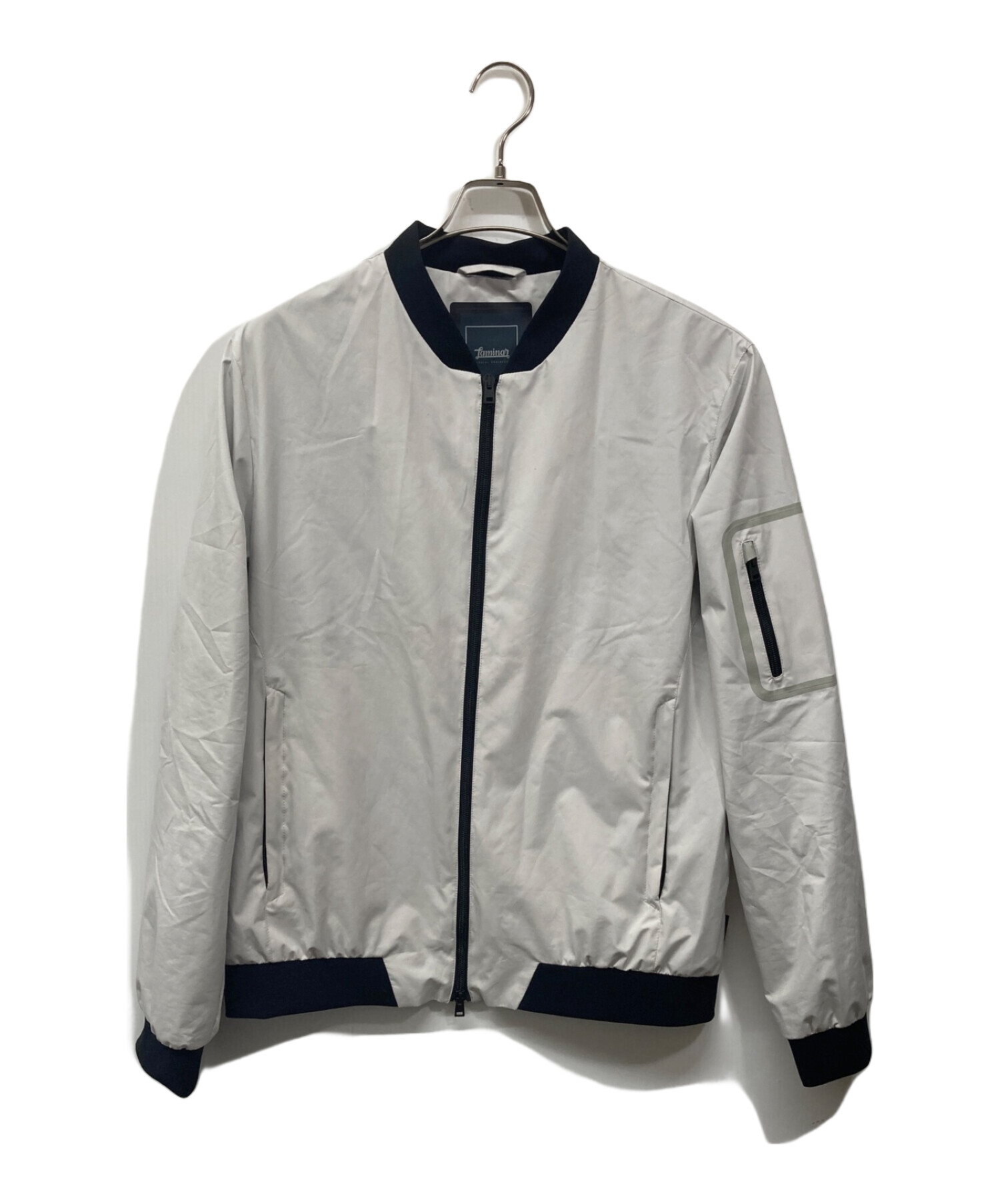 HERNO Laminar (ヘルノ ラミナー) BLOUSON HERNO Laminar ヘルノ ラミナー LAMINARのMA-1型ブルゾン  GI00091UL11106-1250 グレー サイズ:50