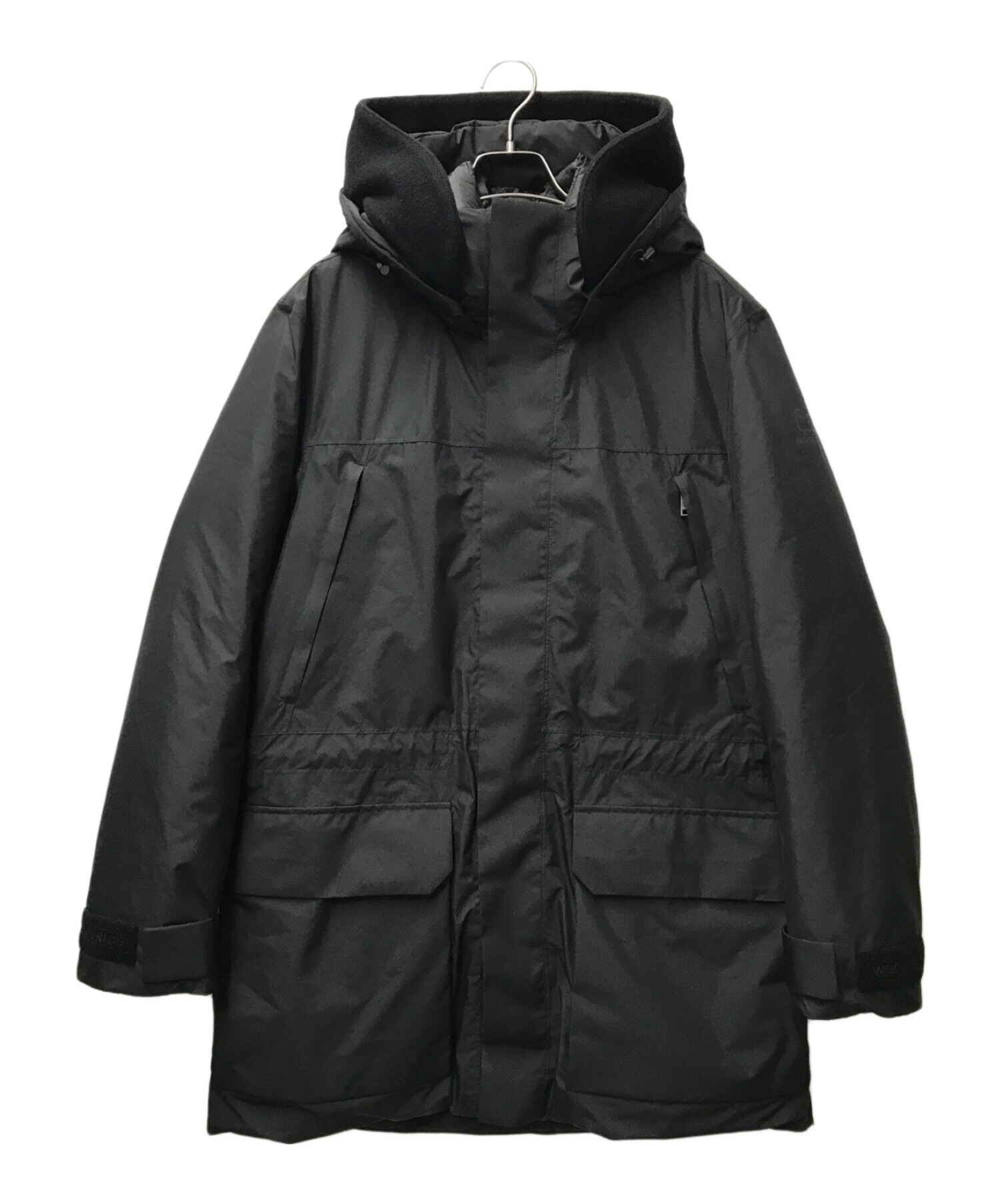 WOOLRICH (ウールリッチ) PERTEX LONG PARKA/パーテックスロングパーカー/222CFWOOU0638MR/防水/防風/防寒  ブラック サイズ:S