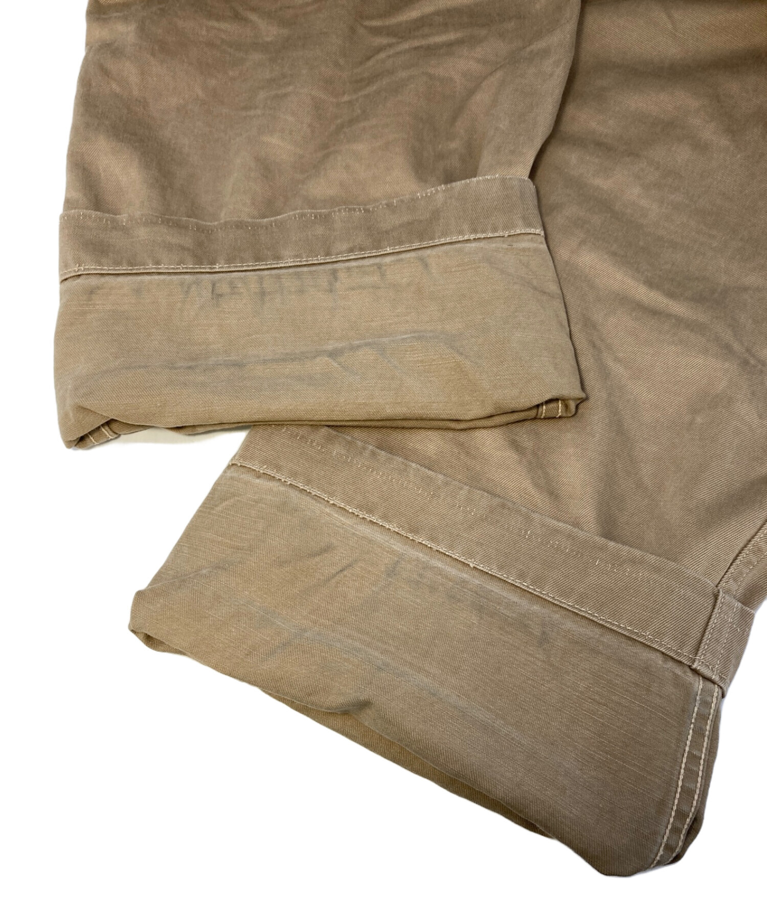 中古・古着通販】COMOLI (コモリ) BELTED CHINO PANTS/ベルテッドチノパンツ/15S-03004 ベージュ サイズ:1｜ブランド・古着通販  トレファク公式【TREFAC FASHION】スマホサイト