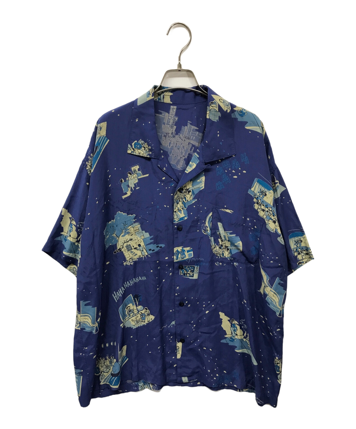 中古・古着通販】Porter Classic (ポータークラシック) SHOWFOLK ALOHA SHIRT Porter Classic  ポータークラシック 日本製 レーヨンシャツ 開襟シャツ オープンカラーシャツ ブルー サイズ:M｜ブランド・古着通販 トレファク公式【TREFAC  FASHION】スマホサイト