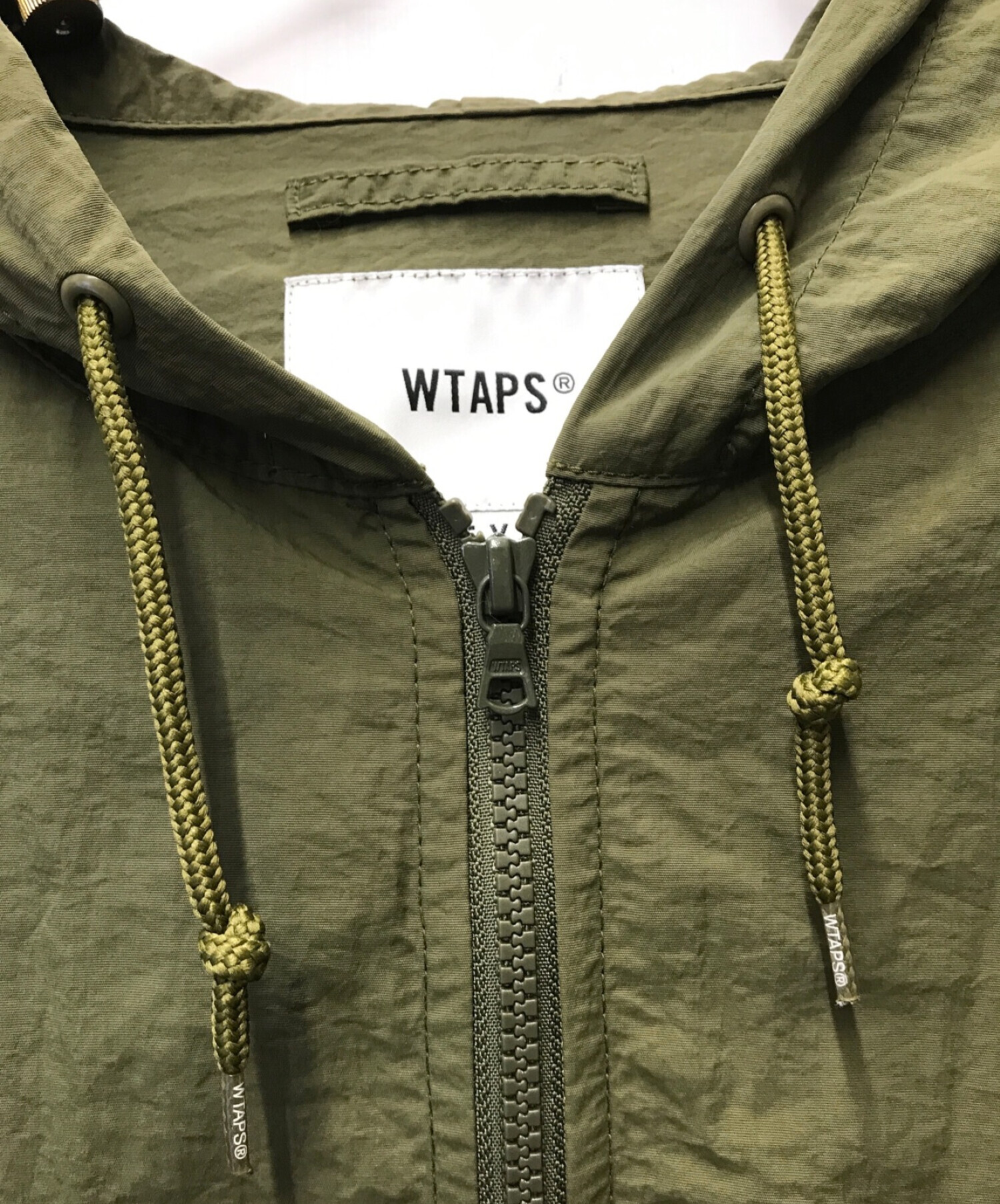 WTAPS (ダブルタップス) SHADOW JACKET/221BRDT-JKM01/22SS/NYLON TAFFETA オリーブ  サイズ:SIZE 3