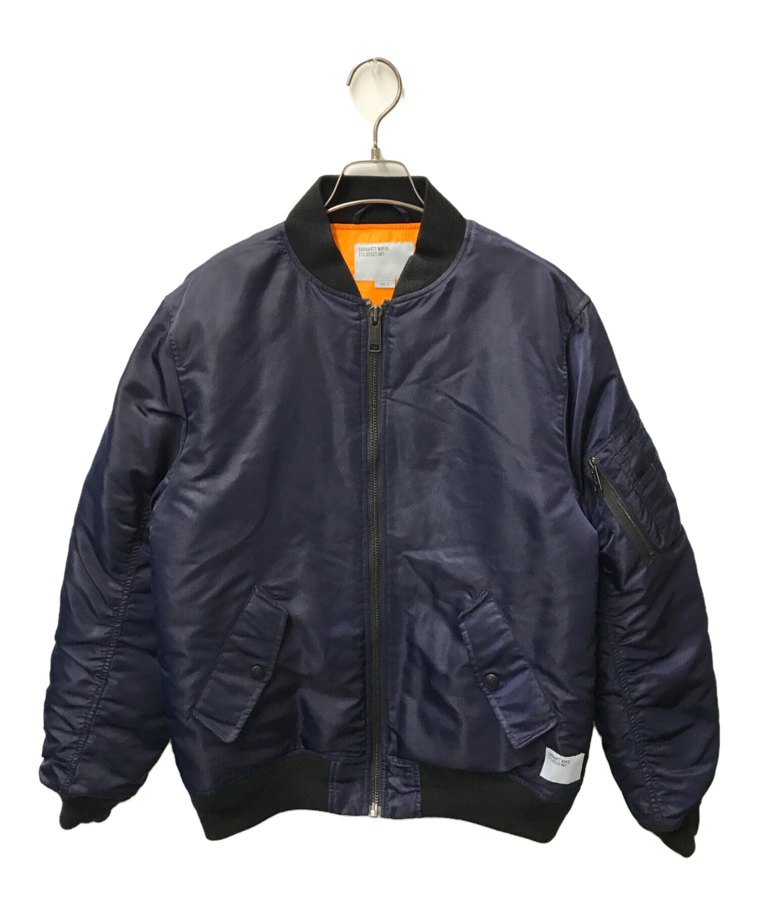 Carhartt WIP 2023 NEW YEAR JACKET ニューイヤージャケット CARHARTT WIP カーハート MA-1  フライトジャケット オーバーサイズ ビッグシルエット a231052 ネイビー サイズ:Ｓ