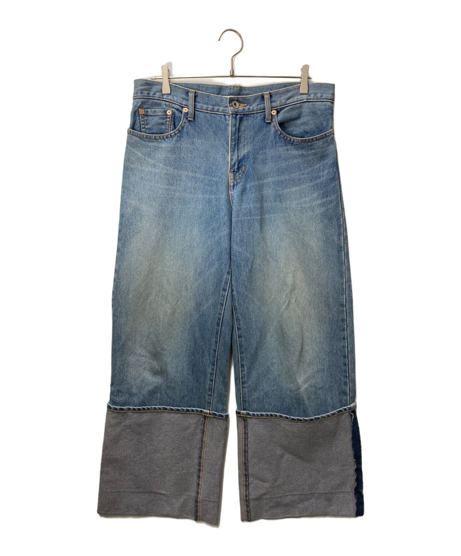 中古・古着通販】doublet (ダブレット) RECYCLE DENIM LOW-RISE DENIM PANTS doublet ダブレット  22AW20PT192 インディゴ サイズ:L｜ブランド・古着通販 トレファク公式【TREFAC FASHION】スマホサイト