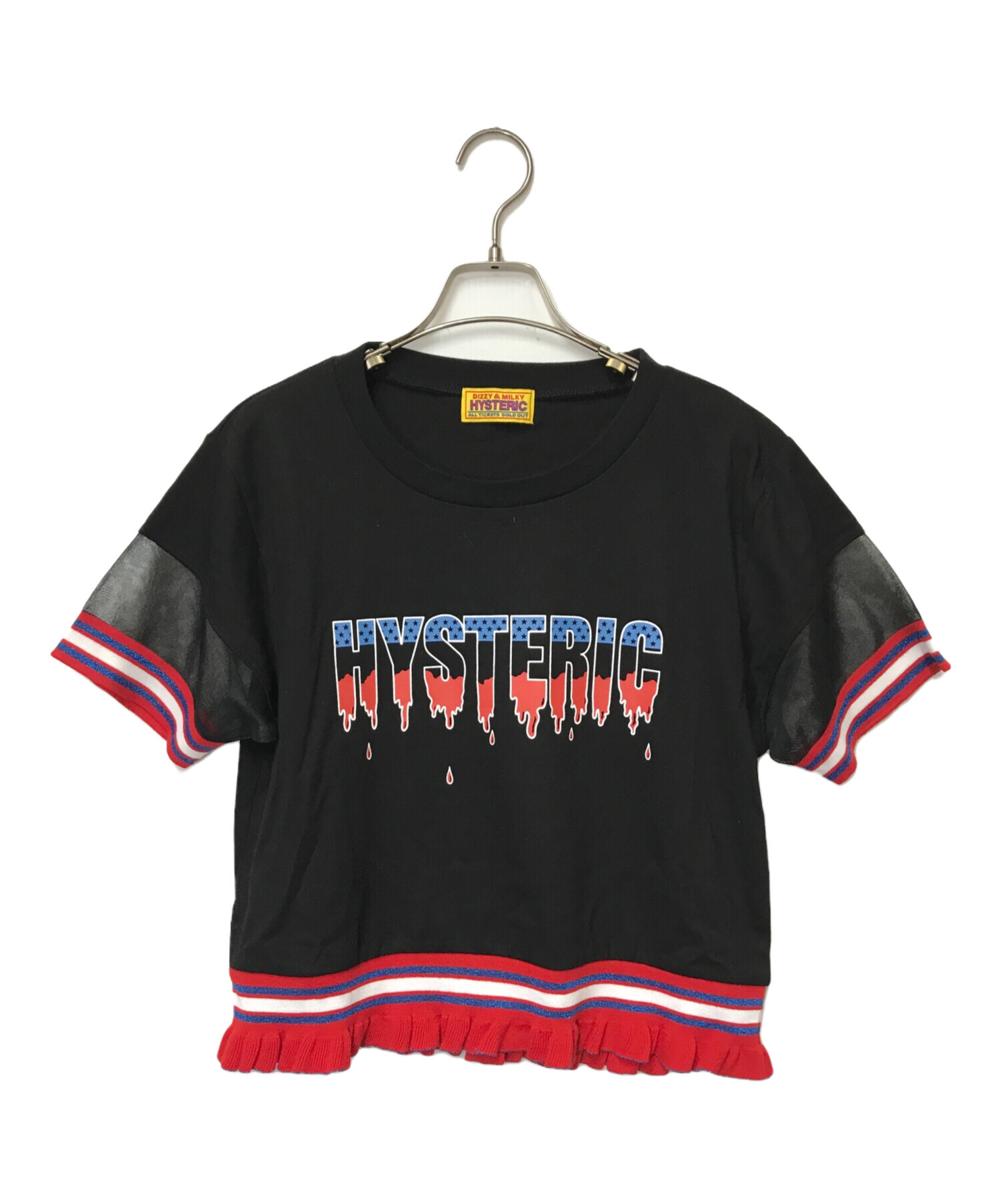 Hysteric Glamour (ヒステリックグラマー) BLOODROCK ショートTシャツ/01221CT14/Hysteric  Glamour/ヒステリックグラマー ブラック サイズ:SIZE FREE