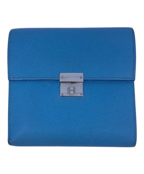 【中古・古着通販】HERMES (エルメス) 財布 HERMES エルメス クリック12 ヴォーエプソン 三つ折り コンパクトウォレット スカイブルー  サイズ:下記参照｜ブランド・古着通販 トレファク公式【TREFAC FASHION】スマホサイト