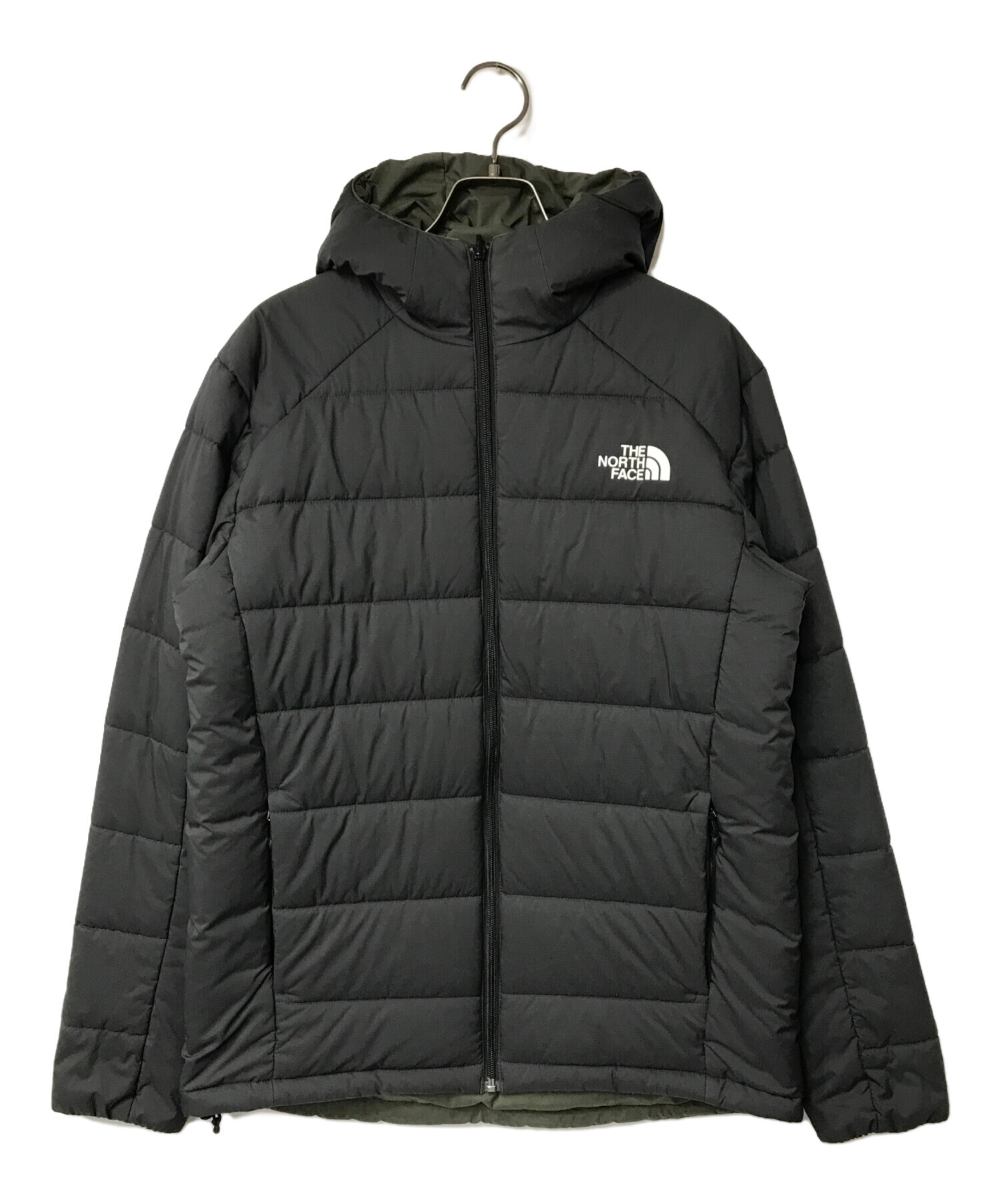 中古・古着通販】THE NORTH FACE (ザ ノース フェイス) Reversible Anytime Insulated Hoodie/ リバーシブルエニータイムインサレーテッドフーディ/NY81979/中綿ジャケット グレー×カーキ サイズ:M｜ブランド・古着通販  トレファク公式【TREFAC FASHION】スマホサイト