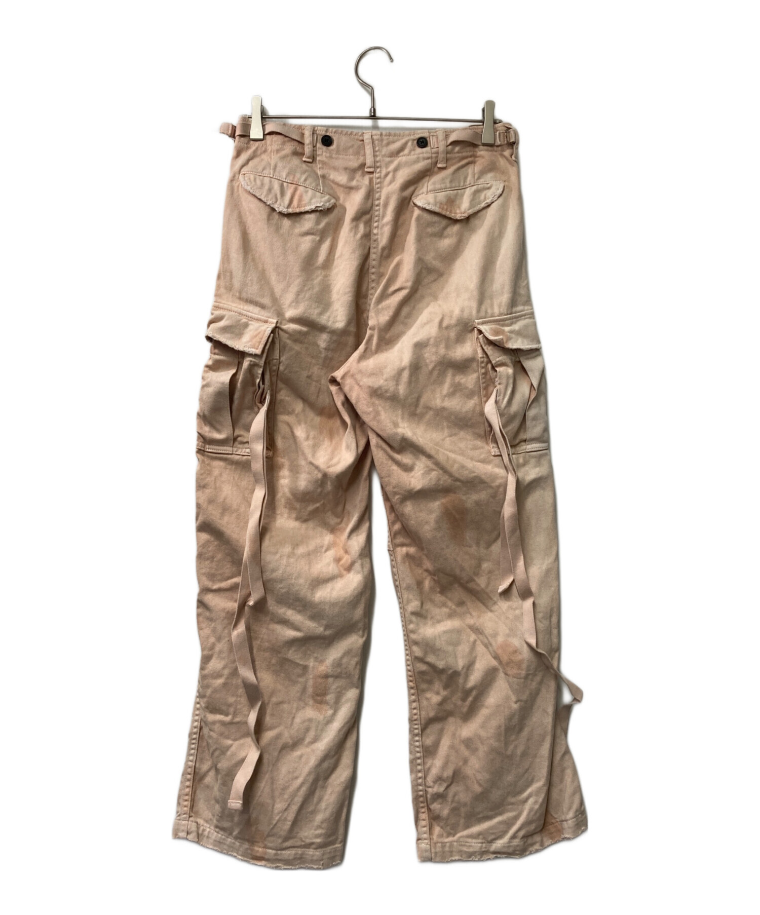 DAIRIKU (ダイリク) wide cargo pants/ワイドカーゴパンツ/22SS B-1/DAIRIKU/ダイリク/日本製 ピンク  サイズ:SIZE S