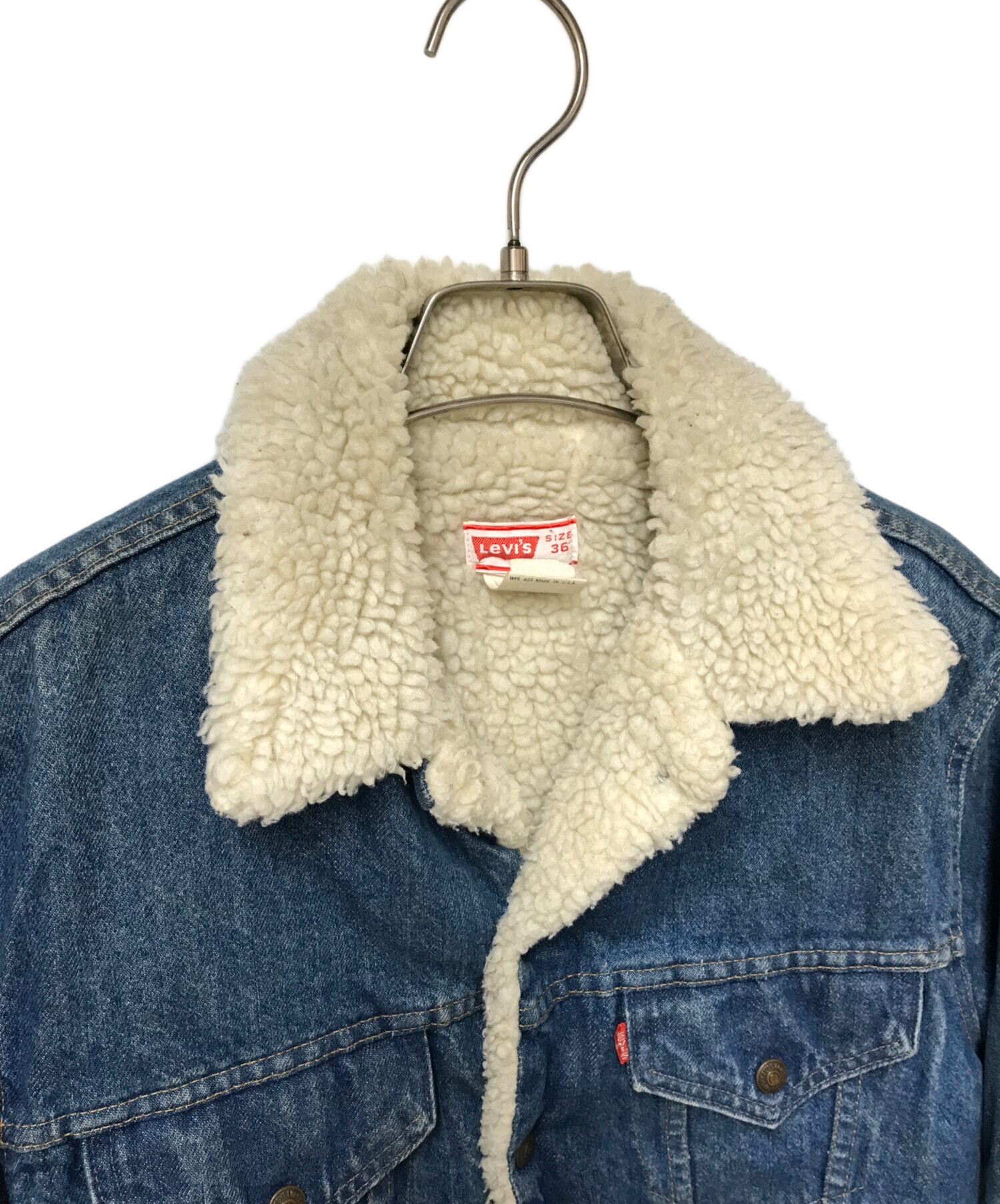 LEVI'S (リーバイス) 70’s ランチジャケット LEVI'S リーバイス デニムジャケット 3rd デニムボアジャケット USA製  アメリカ製 70年代 70605 0213 インディゴ サイズ:36