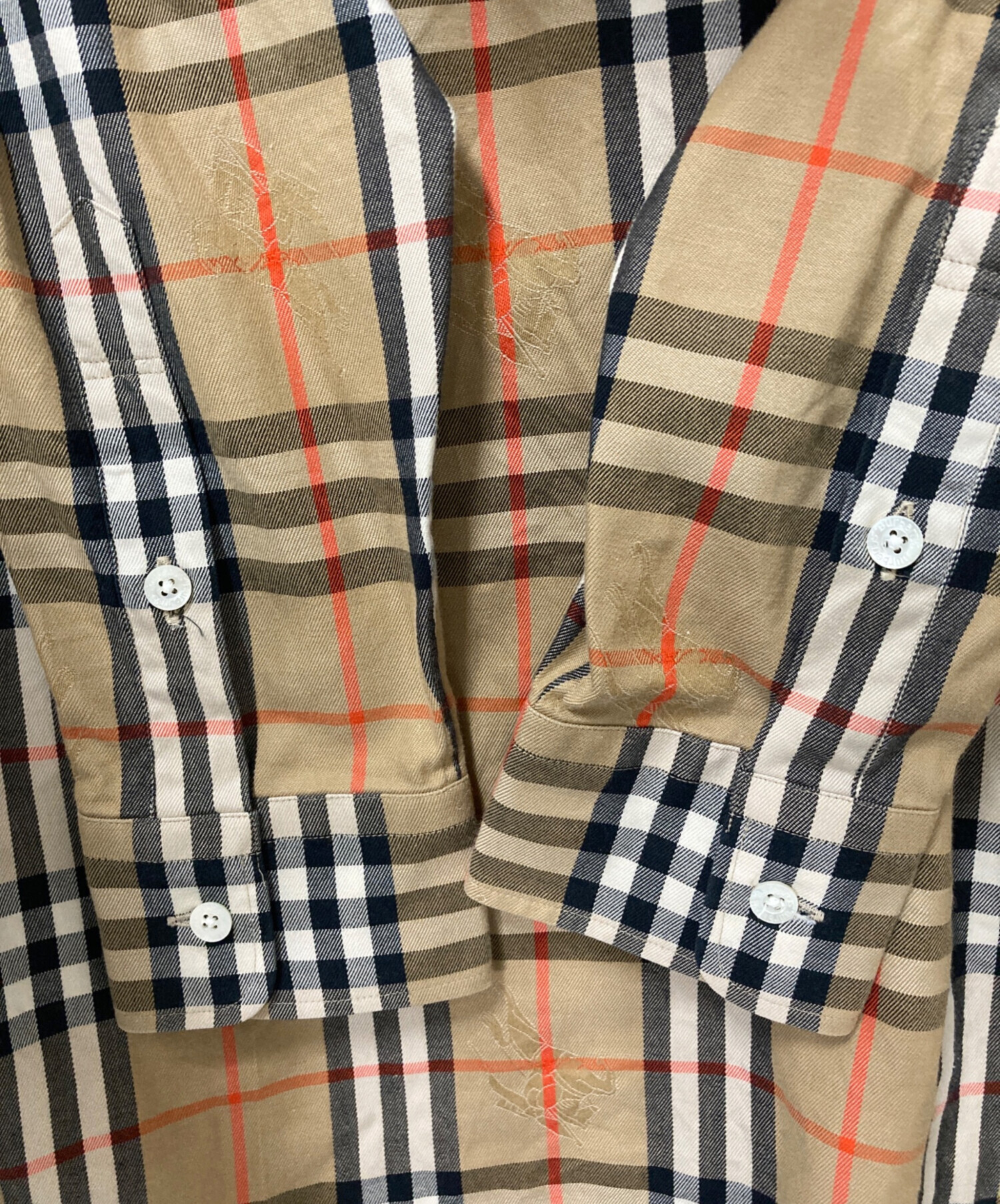 中古・古着通販】Burberry's (バーバリーズ) シャドーホース ノバチェックシャツ Burberry's バーバリーズ WJ048-141  ベージュ×ブラック ベージュ×ブラック サイズ:Large｜ブランド・古着通販 トレファク公式【TREFAC FASHION】スマホサイト