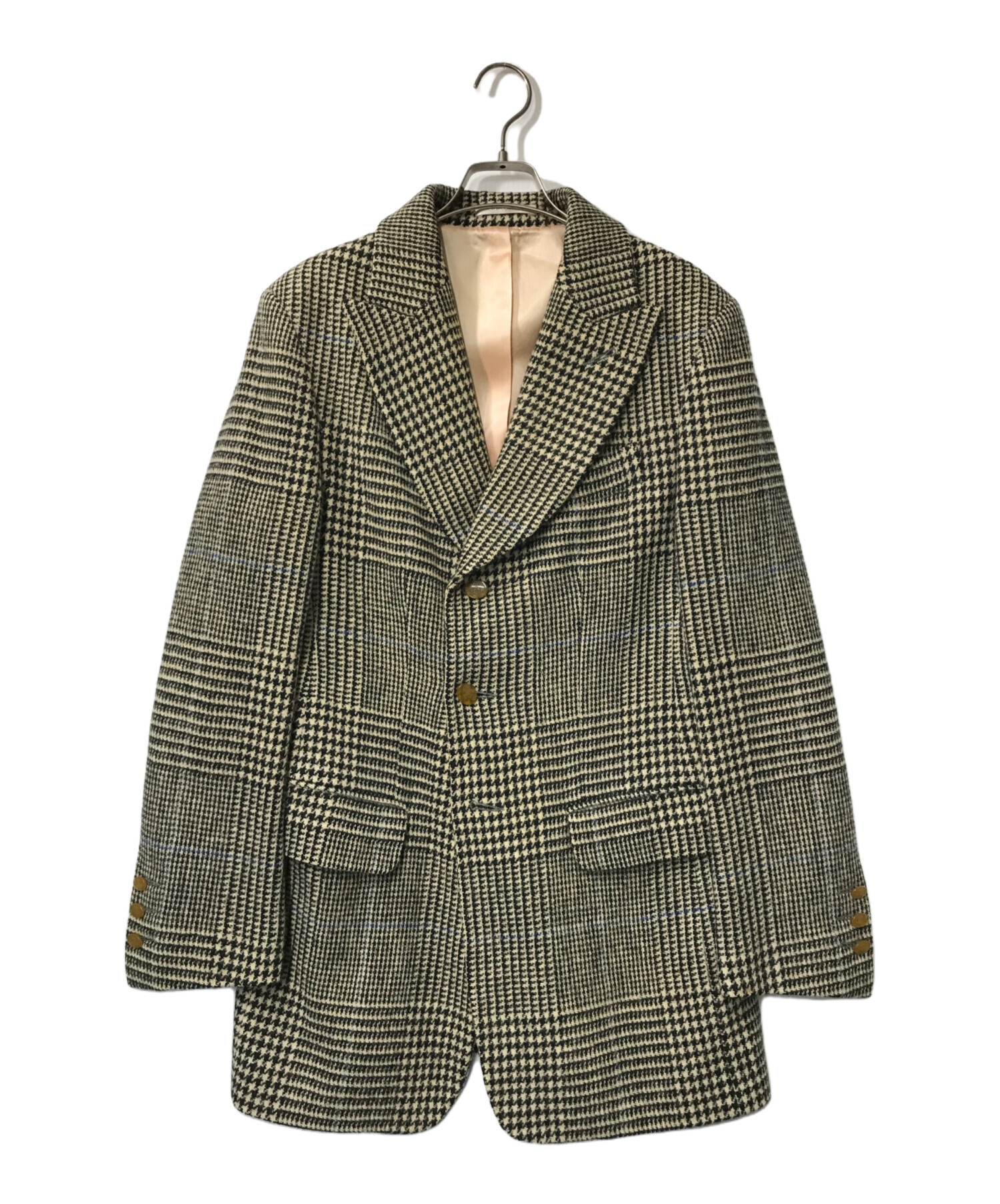 ツイードジャケット Vivienne Westwood GOLD LABEL ヴィヴィアン・ウエストウッド ゴールドレーベル Harris Tweed  ハリスツイード オーブボタン グレンチェック ハウンドトゥース 千鳥格子 イギリス製