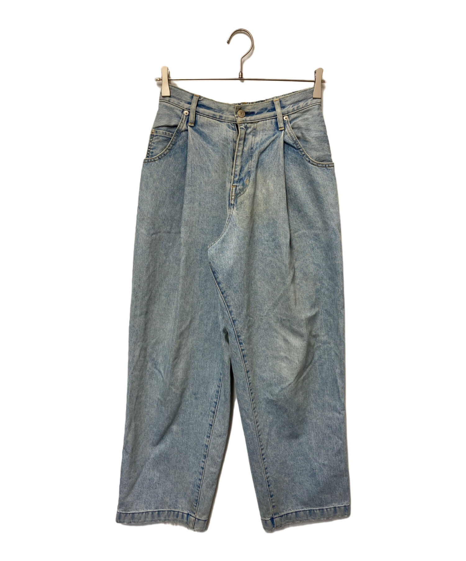 中古・古着通販】NEON SIGN (ネオンサイン) Wide denim slacks “Used”/ワイドデニム スラックス -  ユーズド/N0344/NEON SIGN/ネオンサイン/日本製 インディゴ サイズ:SIZE 42｜ブランド・古着通販 トレファク公式【TREFAC  FASHION】スマホサイト