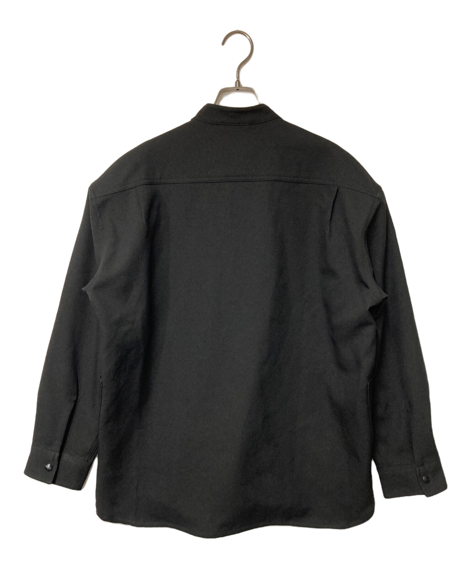 LEE CITYSHOP (シティショップ) 別注 Big pocket shirt ビッグポケットシャツ LEE リー CITYSHOP  シティショップ バンドカラー シャツジャケット LM8609 ブラック サイズ:SIZE M