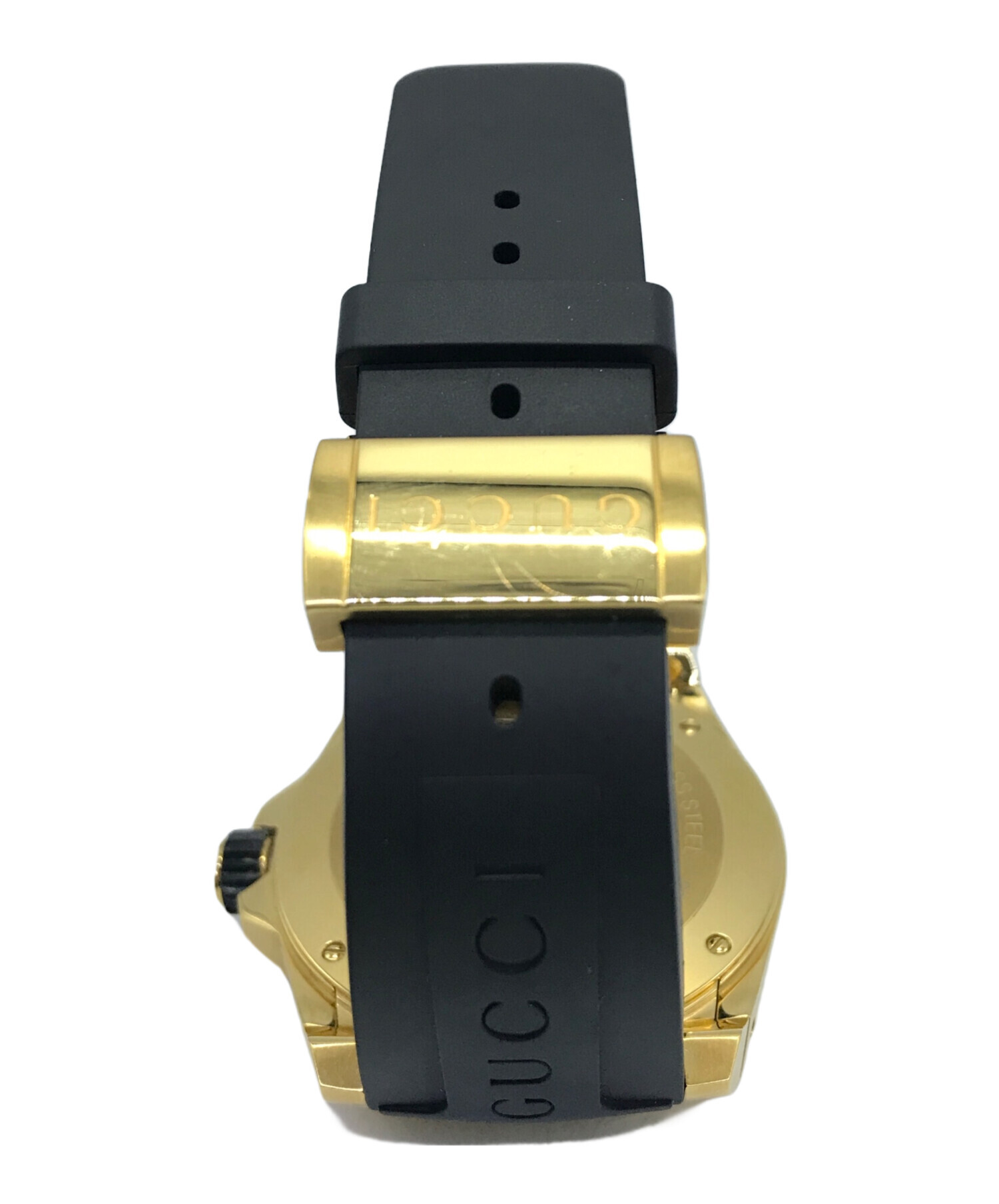 中古・古着通販】GUCCI (グッチ) Dive/ダイブ/YA136219/ラバーバンド/スネーク/GGロゴ/ステンレススチール/ダイヤル/カレンダー  ブラック｜ブランド・古着通販 トレファク公式【TREFAC FASHION】スマホサイト