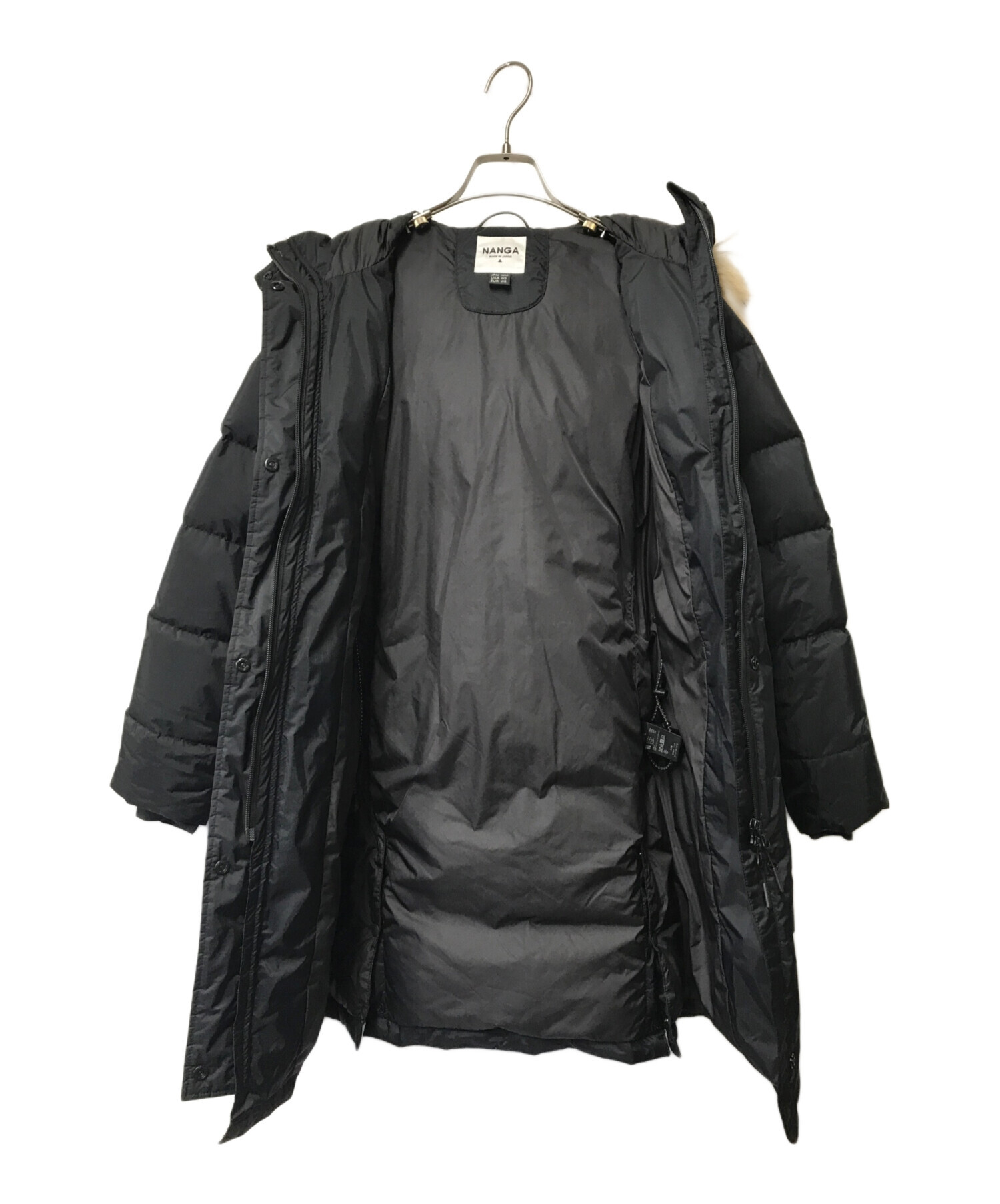 中古・古着通販】NANGA (ナンガ) AURORA DOWN HALF COAT/オーロラダウンハーフコート NANGA ナンガ ブラック  サイズ:M｜ブランド・古着通販 トレファク公式【TREFAC FASHION】スマホサイト