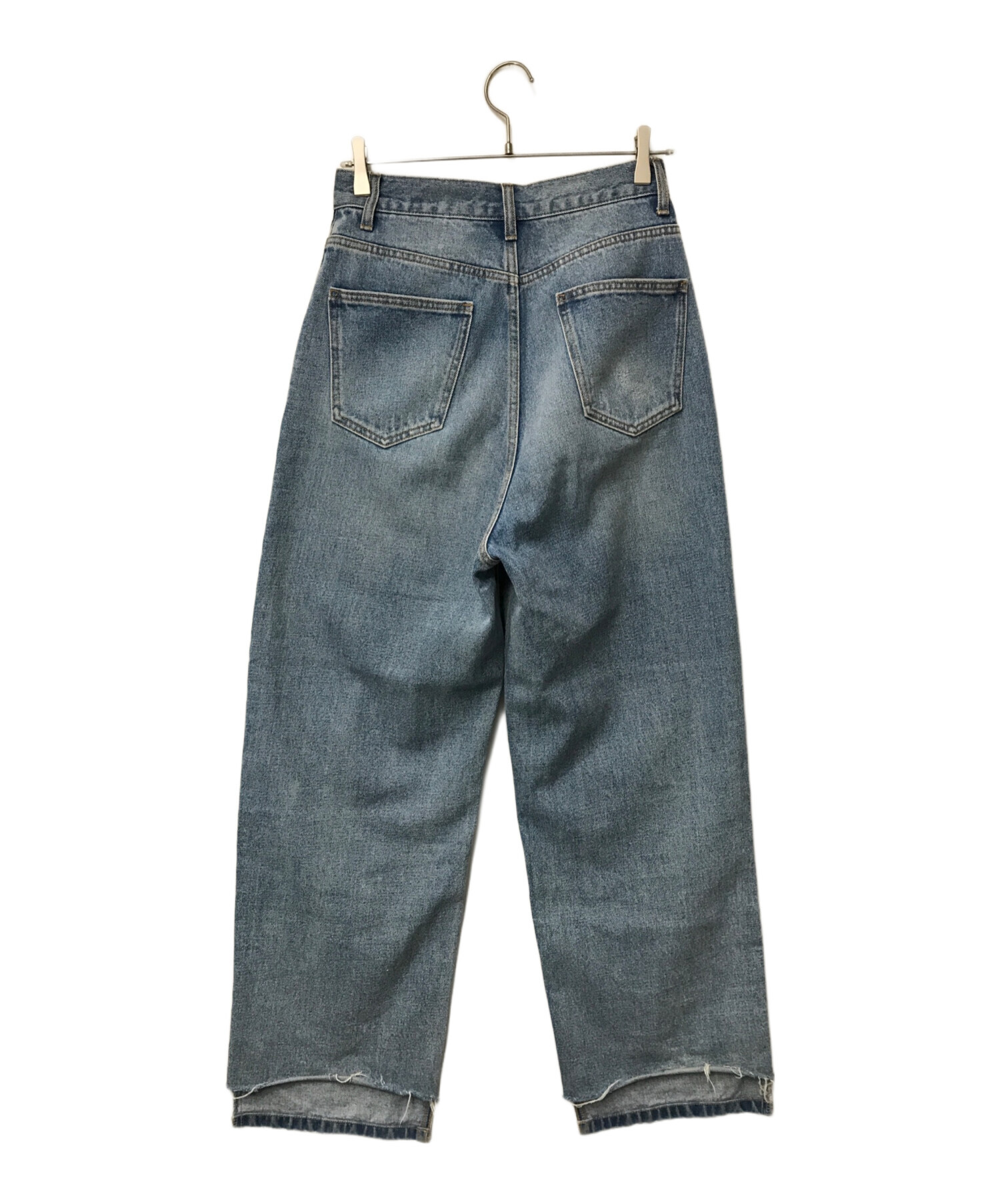 YENN (イエン) TUCK WIDE DENIM PANTS/タックワイドデニムパンツ インディゴ サイズ:38