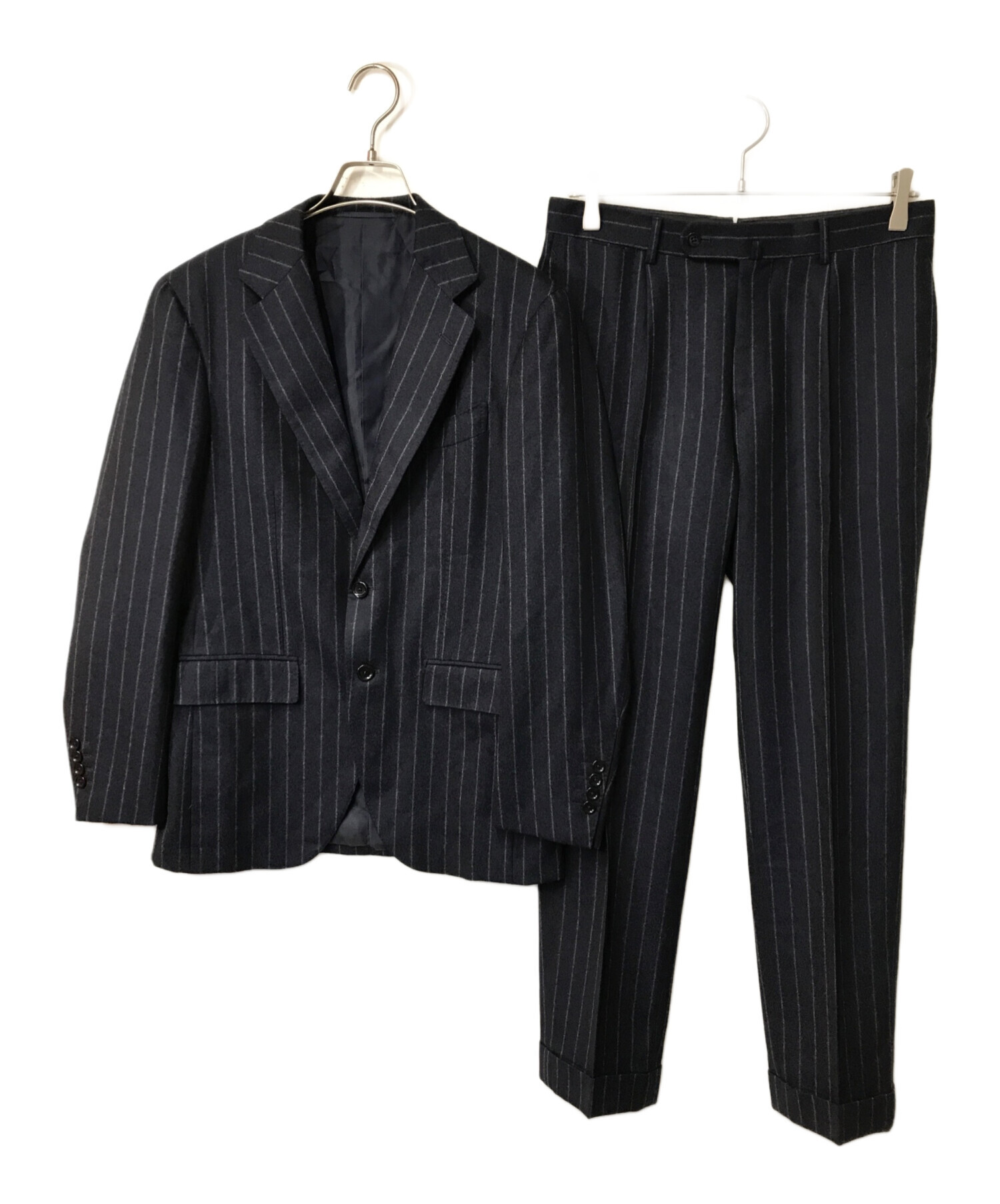 中古・古着通販】BEAMS F (ビームスエフ) Savile Clifford CHALK STRIPES SUIT/サビル・クリフォード ストライプ スーツ/BEAMS F/ビームス エフ/ネイビー/21-17-1621-264 ネイビー サイズ:44｜ブランド・古着通販  トレファク公式【TREFAC FASHION】スマホサイト