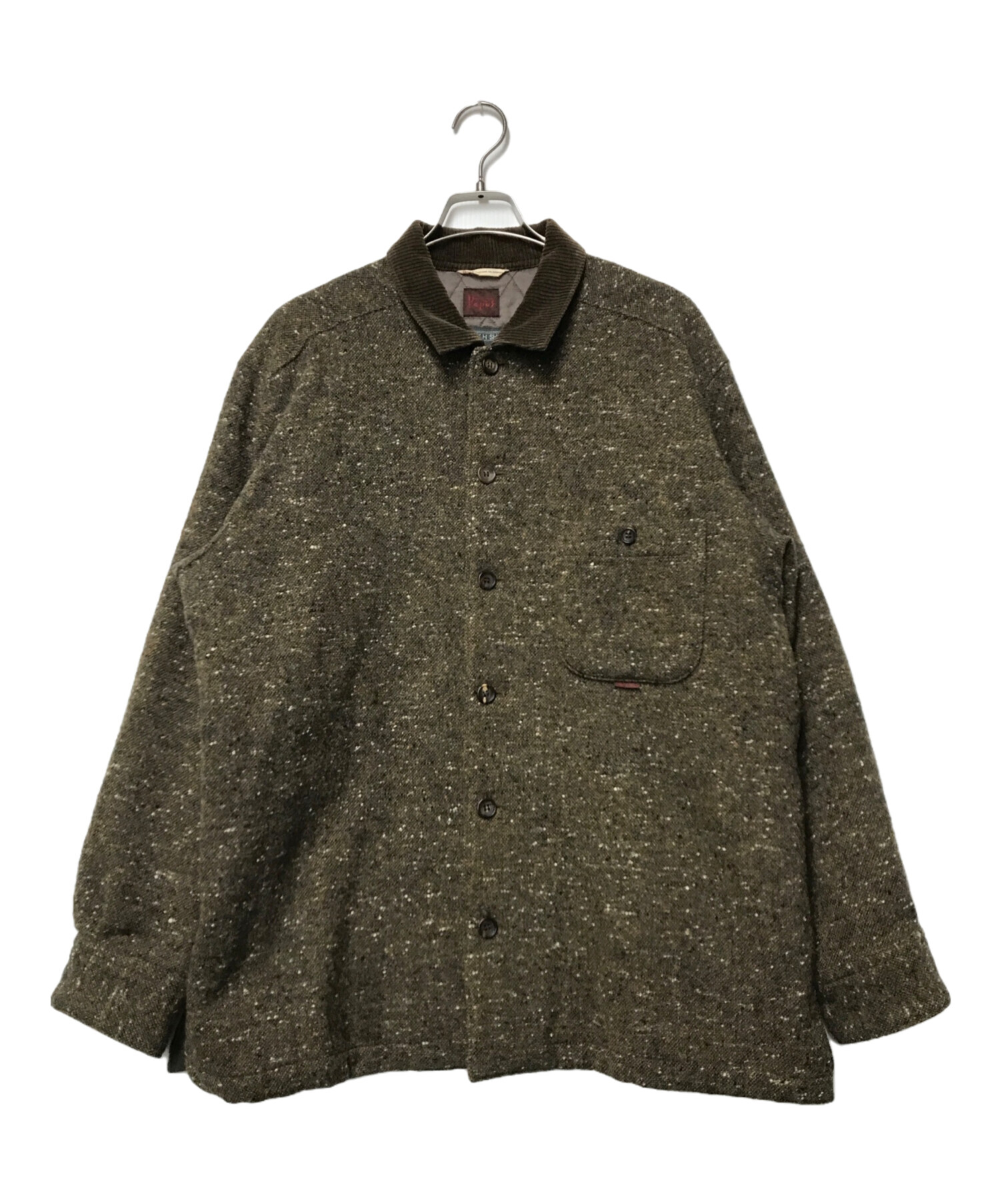 PAPAS (パパス) ネップウールジャケット PAPAS パパス SYDNEY H SHAW キルティング 日本製 D0424FJM017 ブラウン  サイズ:SIZE L