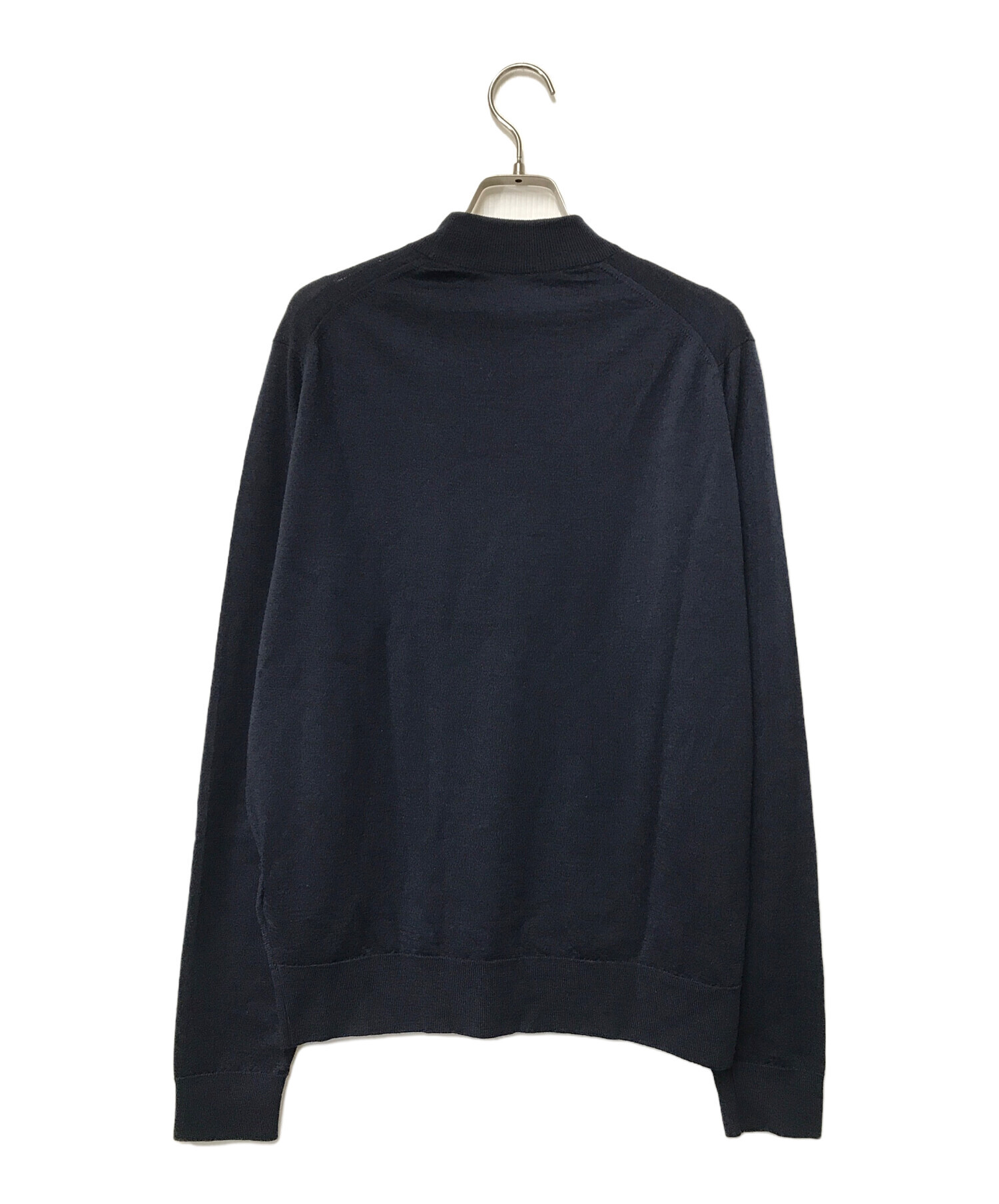 JOHN SMEDLEY (ジョンスメドレー) ウールモックネックニット JOHN SMEDLEY ジョンスメドレー ネイビー サイズ:M