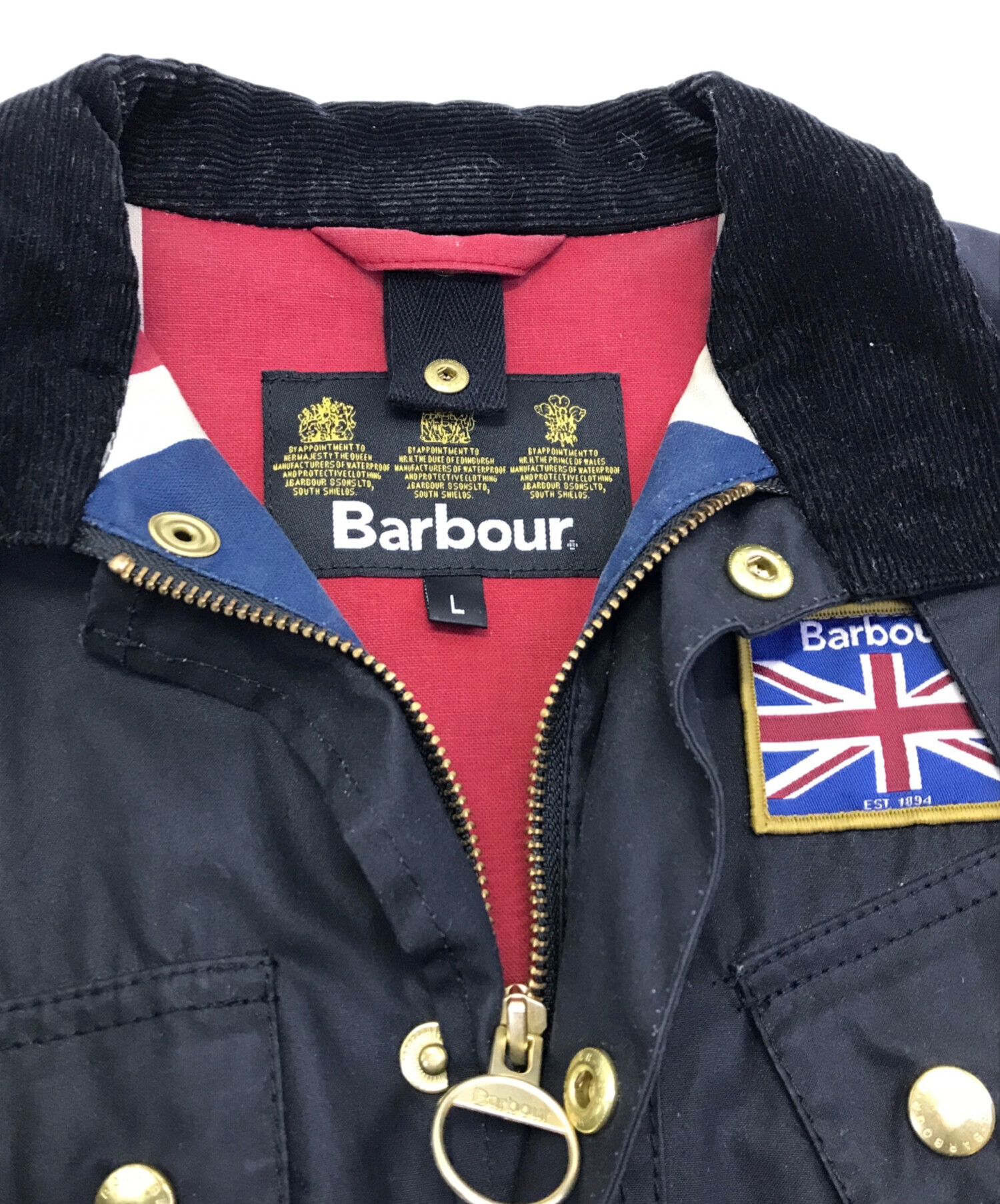 中古・古着通販】Barbour (バブアー) UNION JACK INTERNATIONAL JACKET ユニオンジャック インターナショナルジャケット  Barbour バブアー キッズ オイルドコットン 1502071 ブラック サイズ:KIDS L｜ブランド・古着通販 トレファク公式【TREFAC  FASHION】スマホサイト