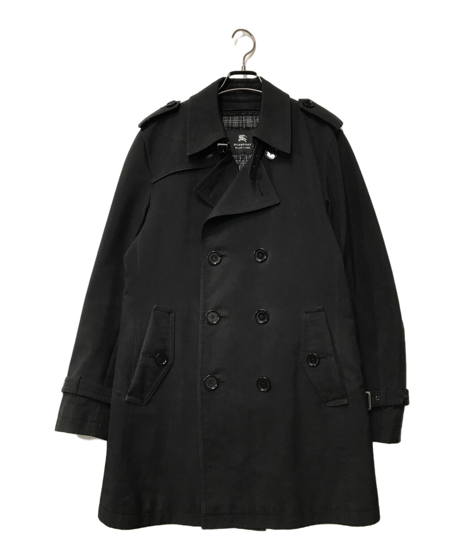 BURBERRY BLACK LABEL (バーバリーブラックレーベル) ライナー付トレンチコート BURBERRY BLACK  LABELバーバリーブラックレーベル D1A03-413-09 ブラック ブラック サイズ:L