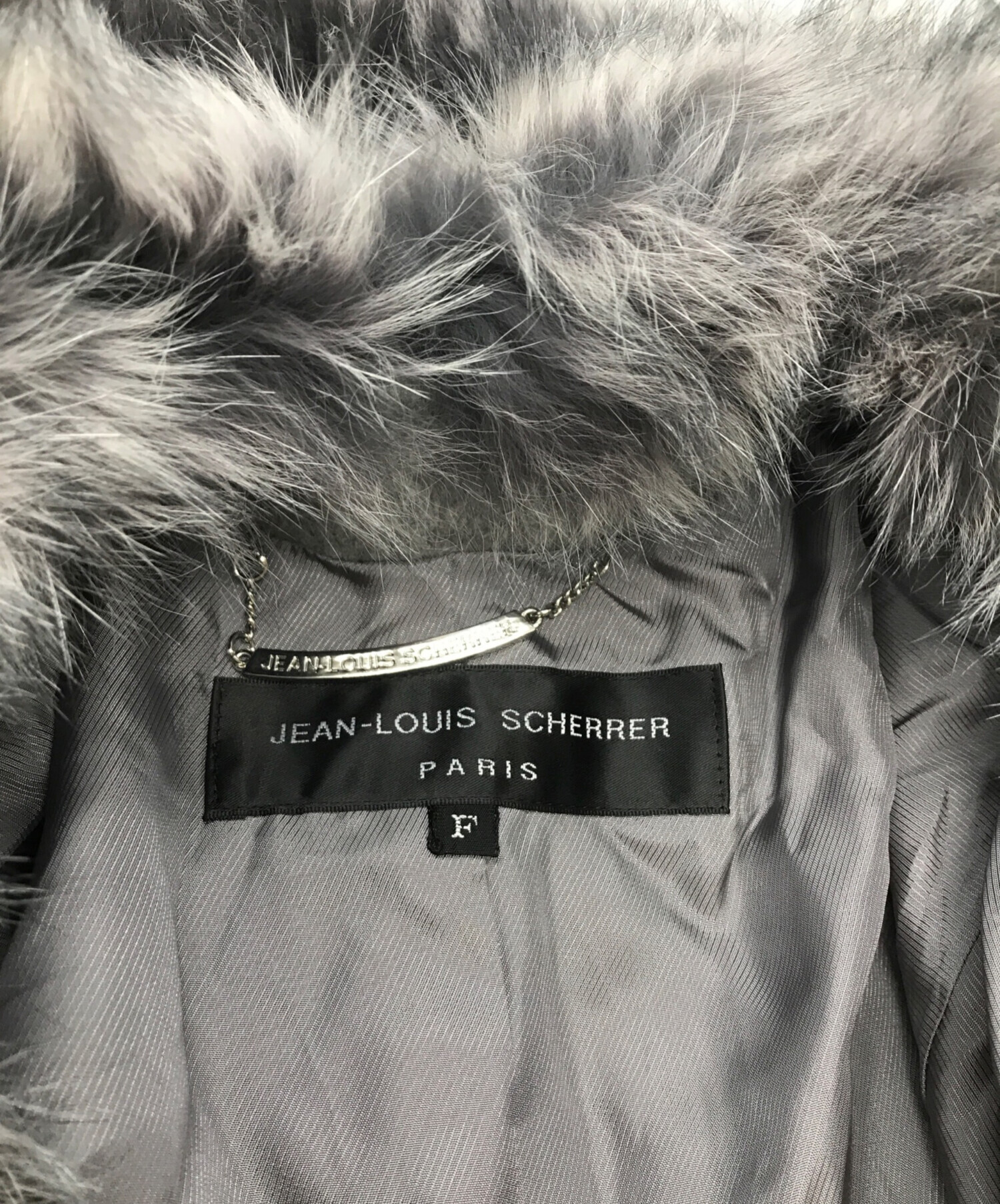 中古・古着通販】JEAN LOUIS SCHERRER (ジャンルイ シェレル) フォックスファー カシミヤポンチョコート JEAN LOUIS  SCHERRER ジャンルイ シェレル 日本製 4050 グレー サイズ:F｜ブランド・古着通販 トレファク公式【TREFAC  FASHION】スマホサイト