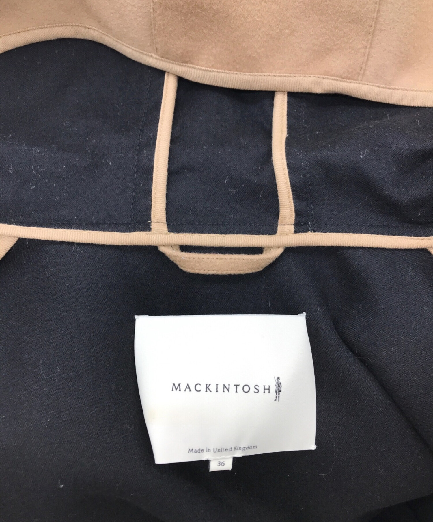 MACKINTOSH (マッキントッシュ) オーバーサイズメルトンフーデッドコート ベージュ サイズ:36