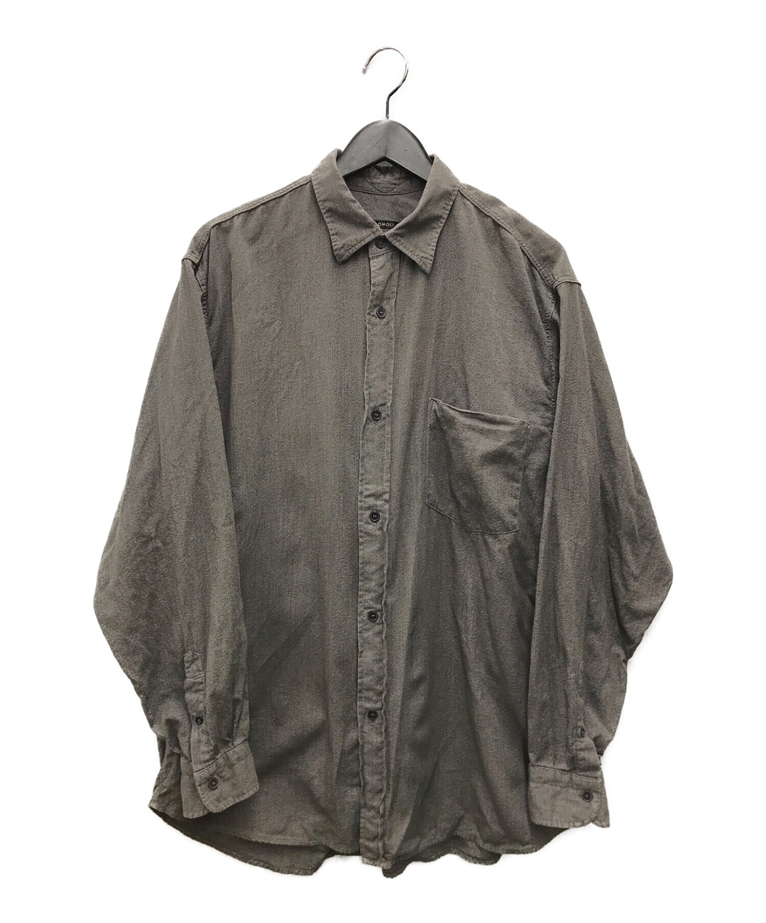 COMOLI 21ss ヨリ杢レギュラーカラーシャツ サイズ1