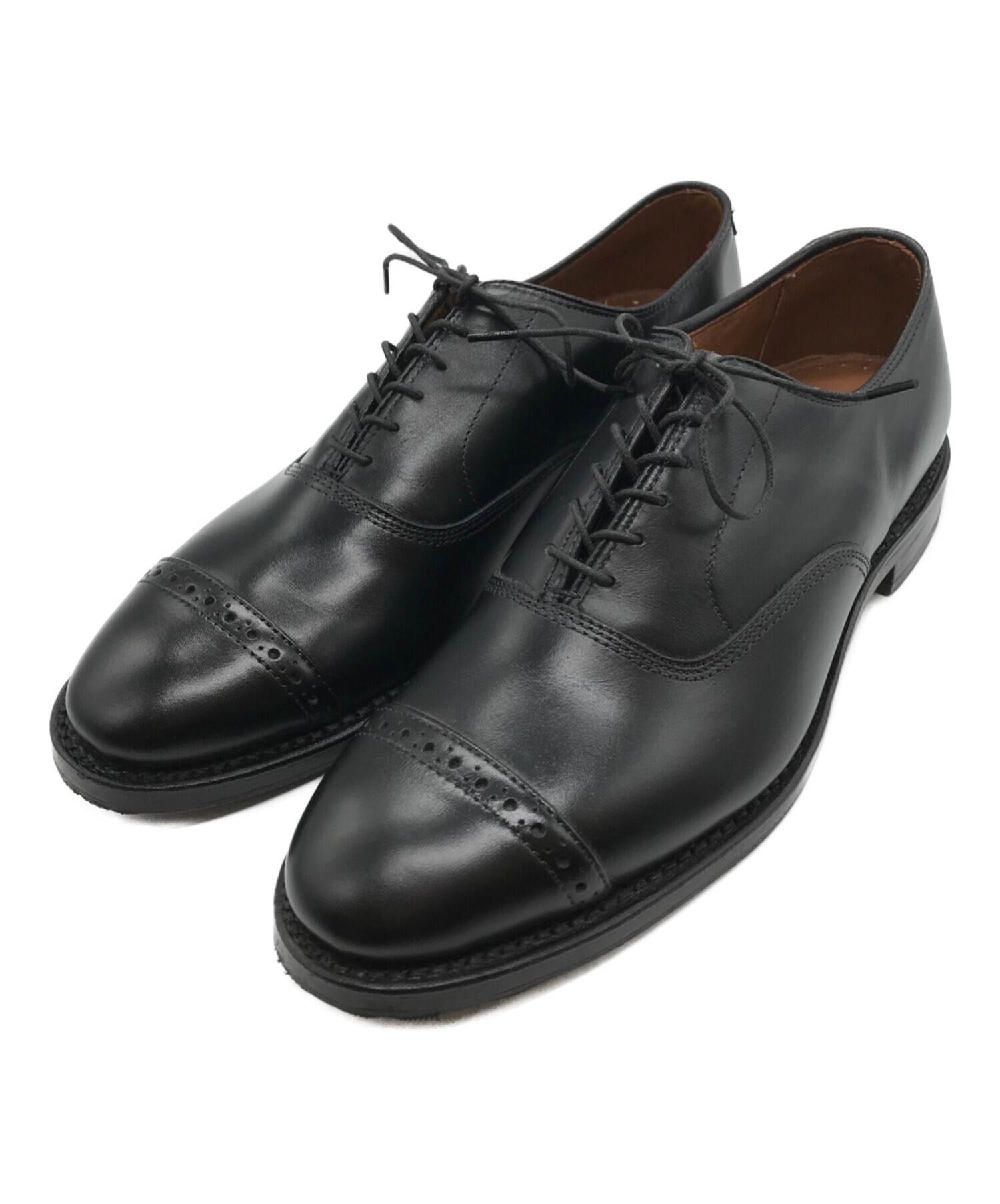 BROOKS BROTHERS (ブルックスブラザーズ) ストレートチップシューズ　レザーシューズ　革靴 ブラック サイズ:8