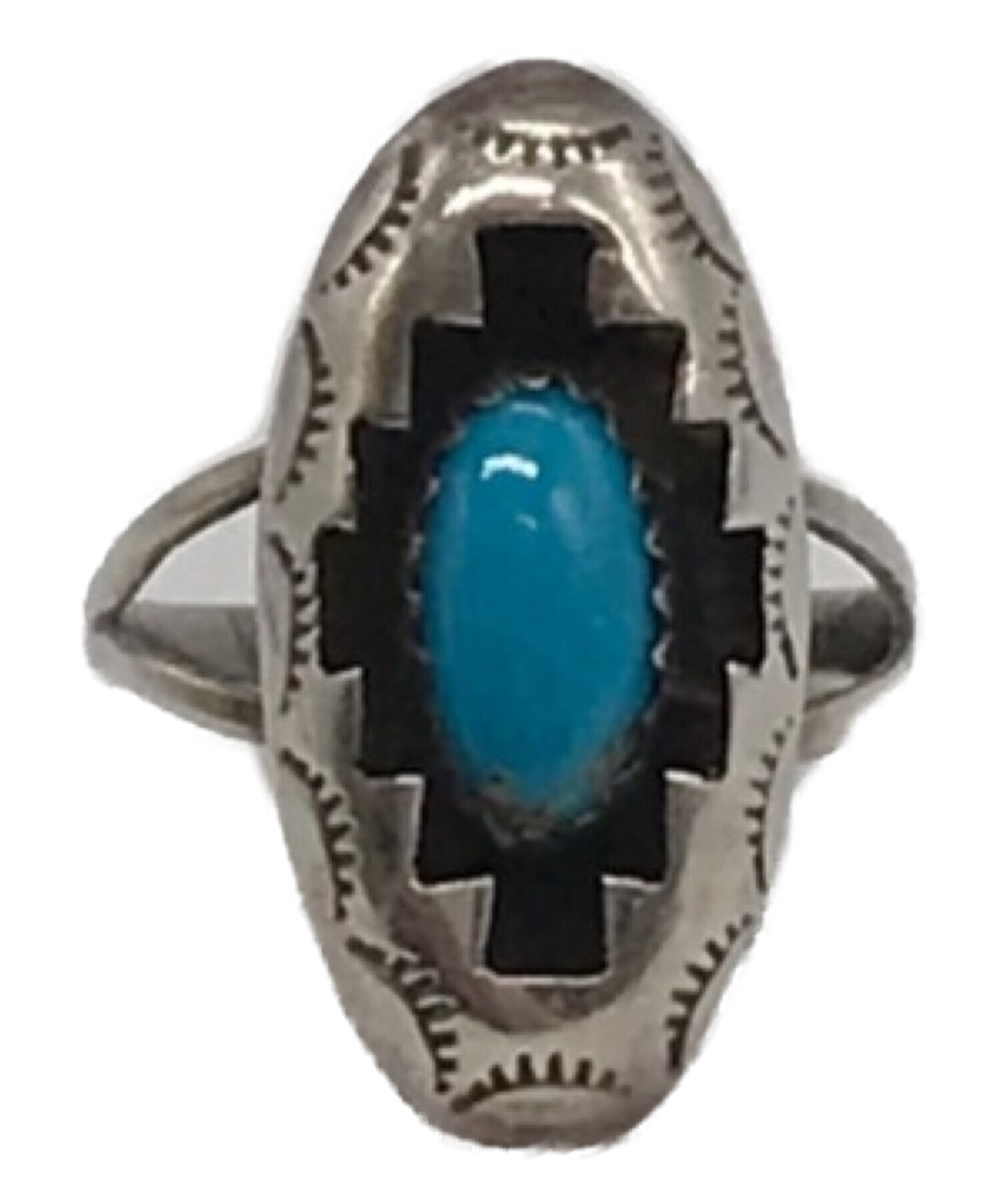 NAVAJO INDIAN JEWELRY (ナバホ インディアン ジュエリー) ナバホターコイズリング　指輪 シルバー サイズ:14号