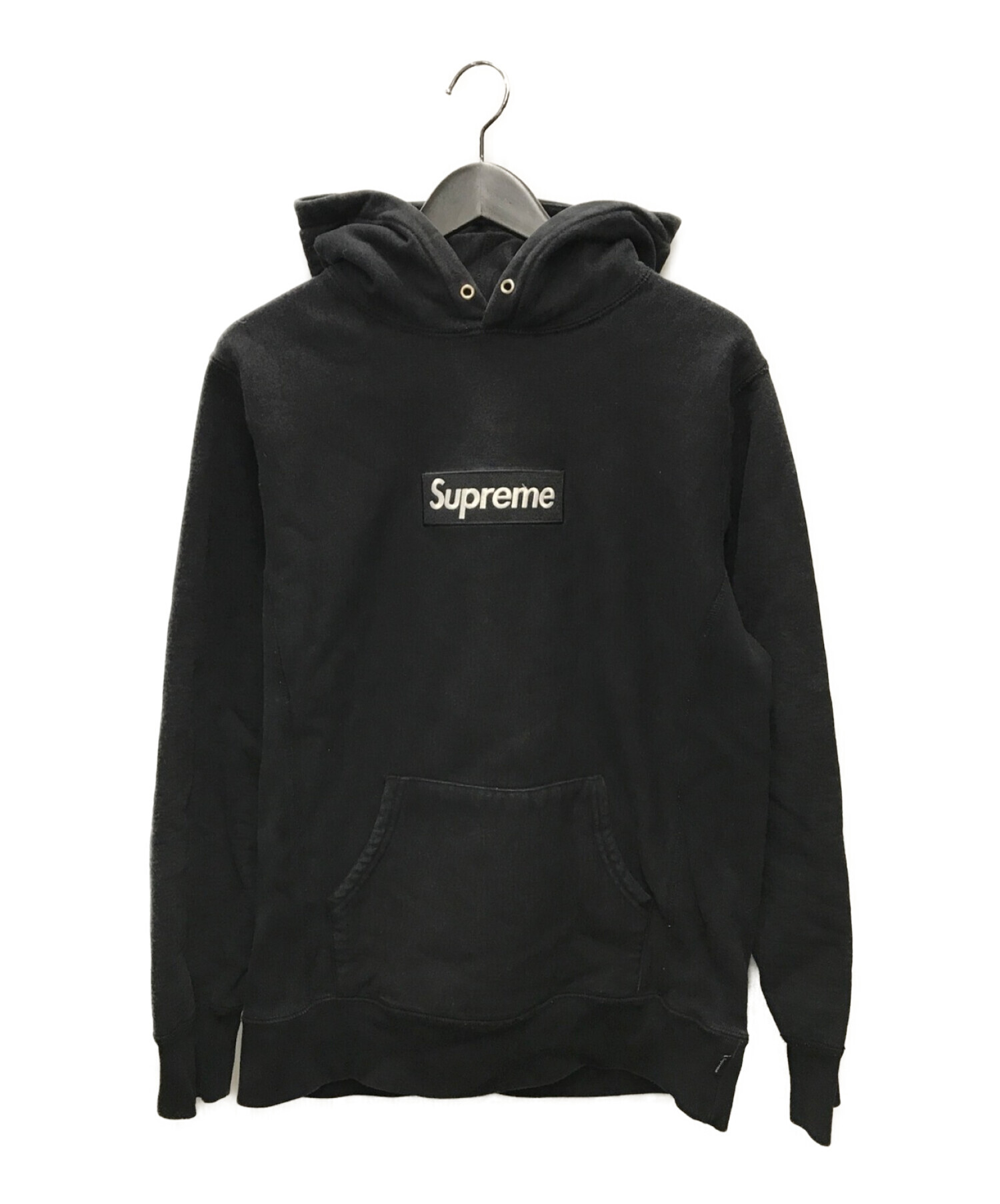 supreme box logo hoodie シュプリーム M 黒 ボックス