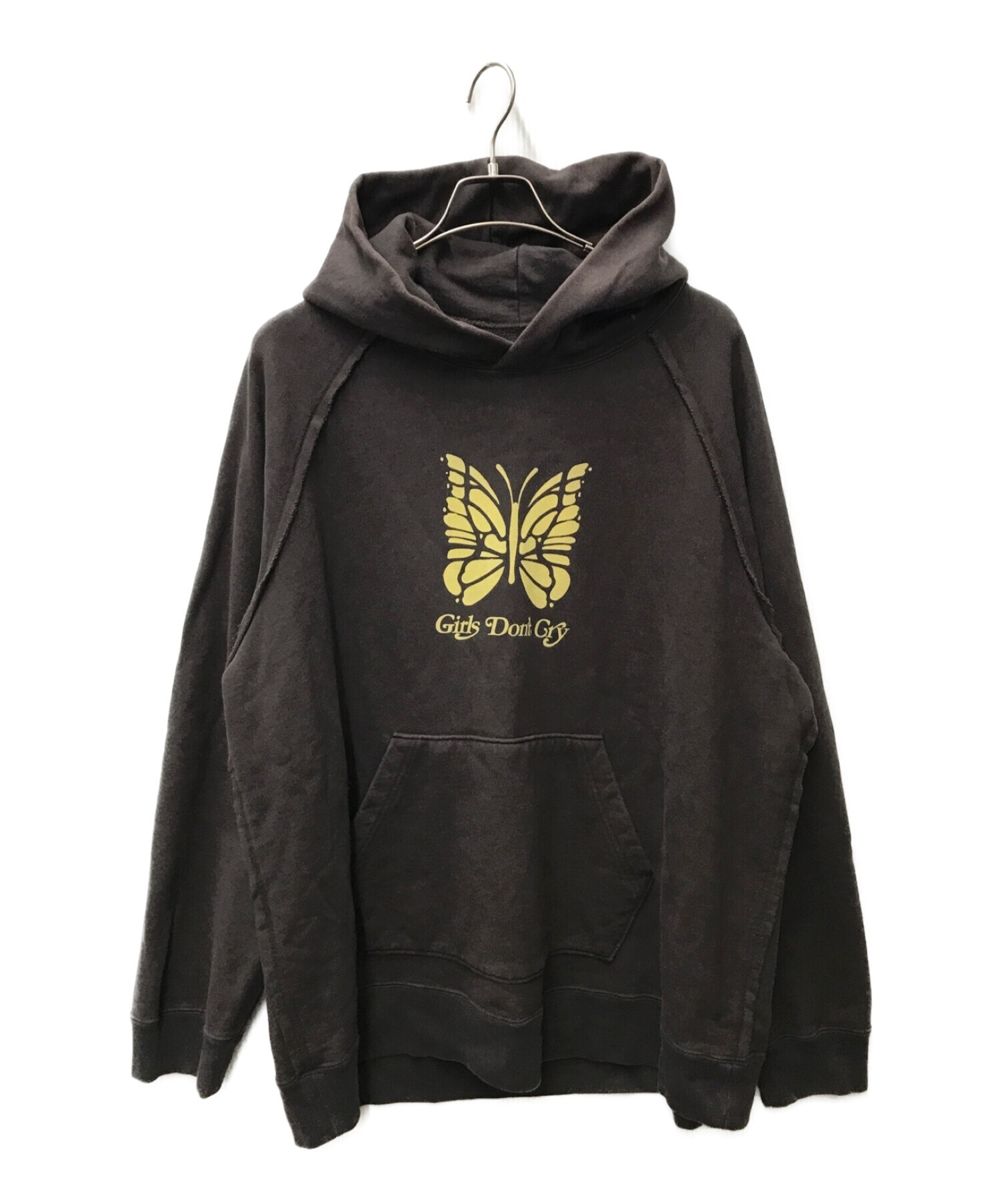 Needles×GIRLS DON'T CRY (ニードルス×ガールズドントクライ) BUTTERFLY HOODY ブラウン サイズ:XL