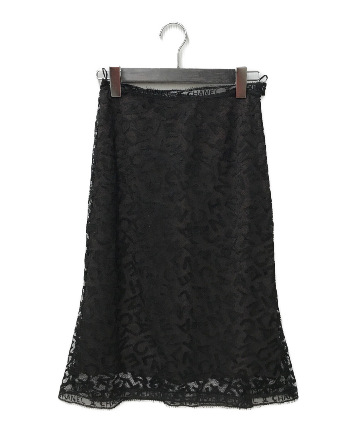 Vintage シャネル CHANEL スカート ショートスカート フレアスカート 01A ツイード ウール ボトムス レディース 38(M相当) ベージュ