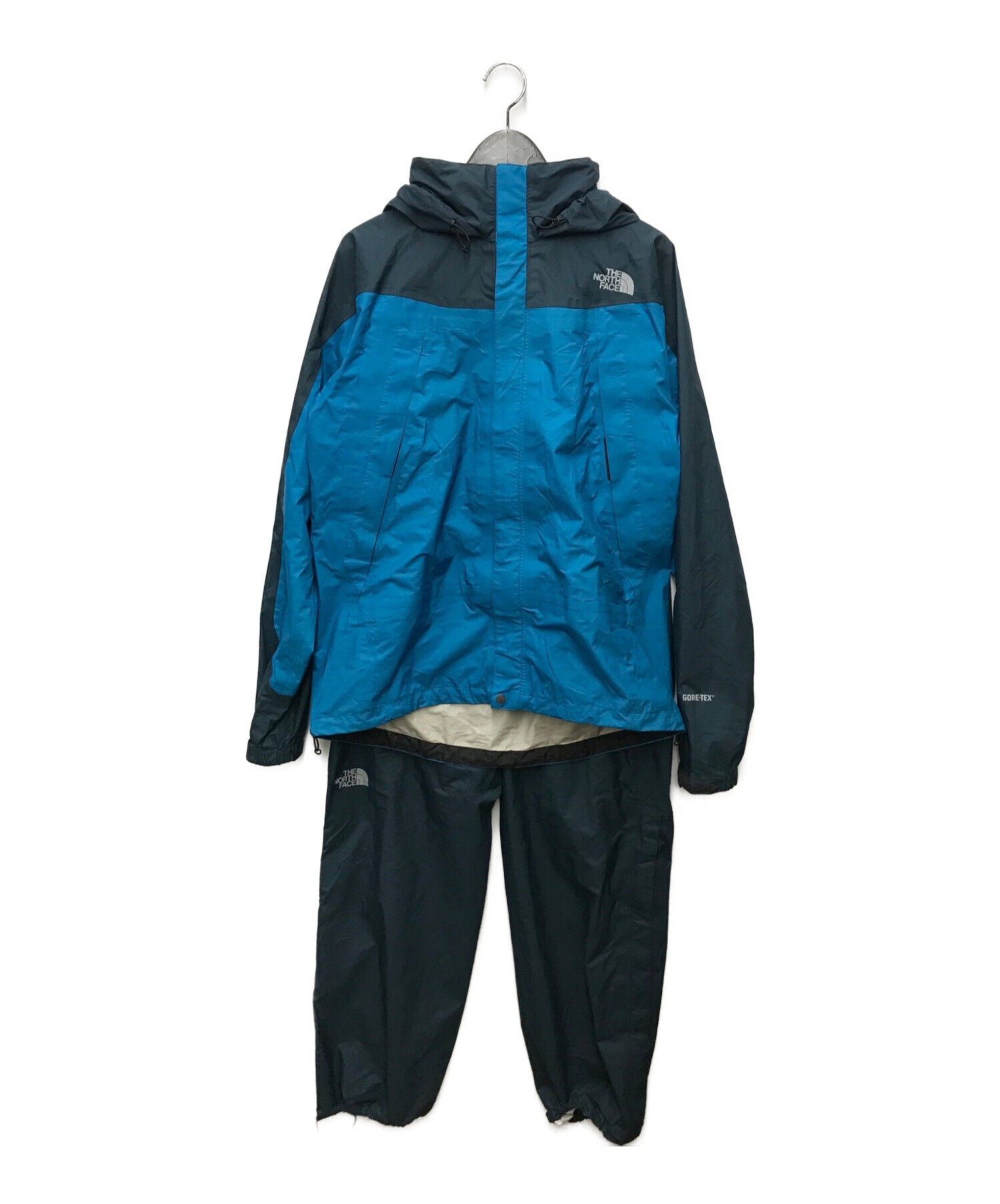 THE NORTH FACE (ザ ノース フェイス) RAINTEX FLIGHT　ナイロンジャケットセットアップ ブルー サイズ:XL