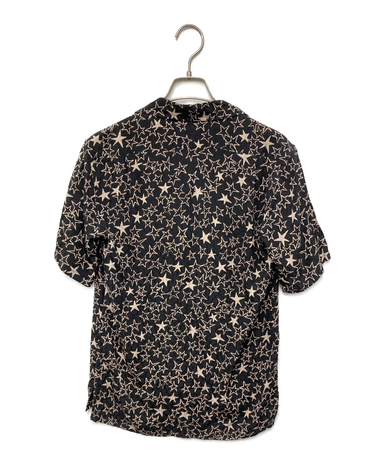 Saint Laurent Paris (サンローランパリ) SILK STAR Shirt シルクスターシャツ ブラック サイズ:36