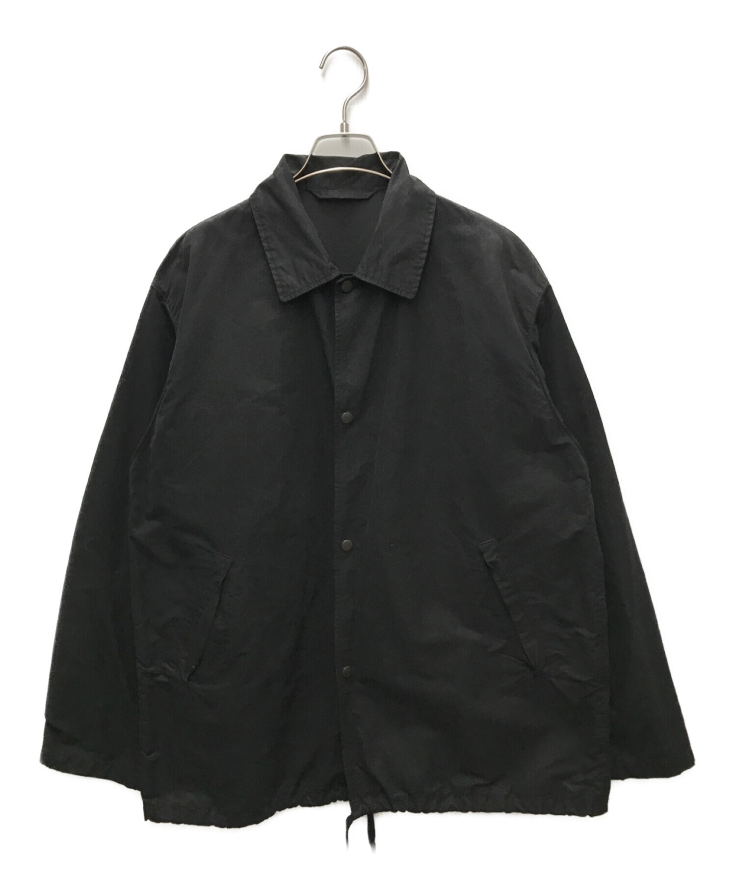 COMOLI (コモリ) コットンナイロンコーチジャケット ブラック サイズ:2