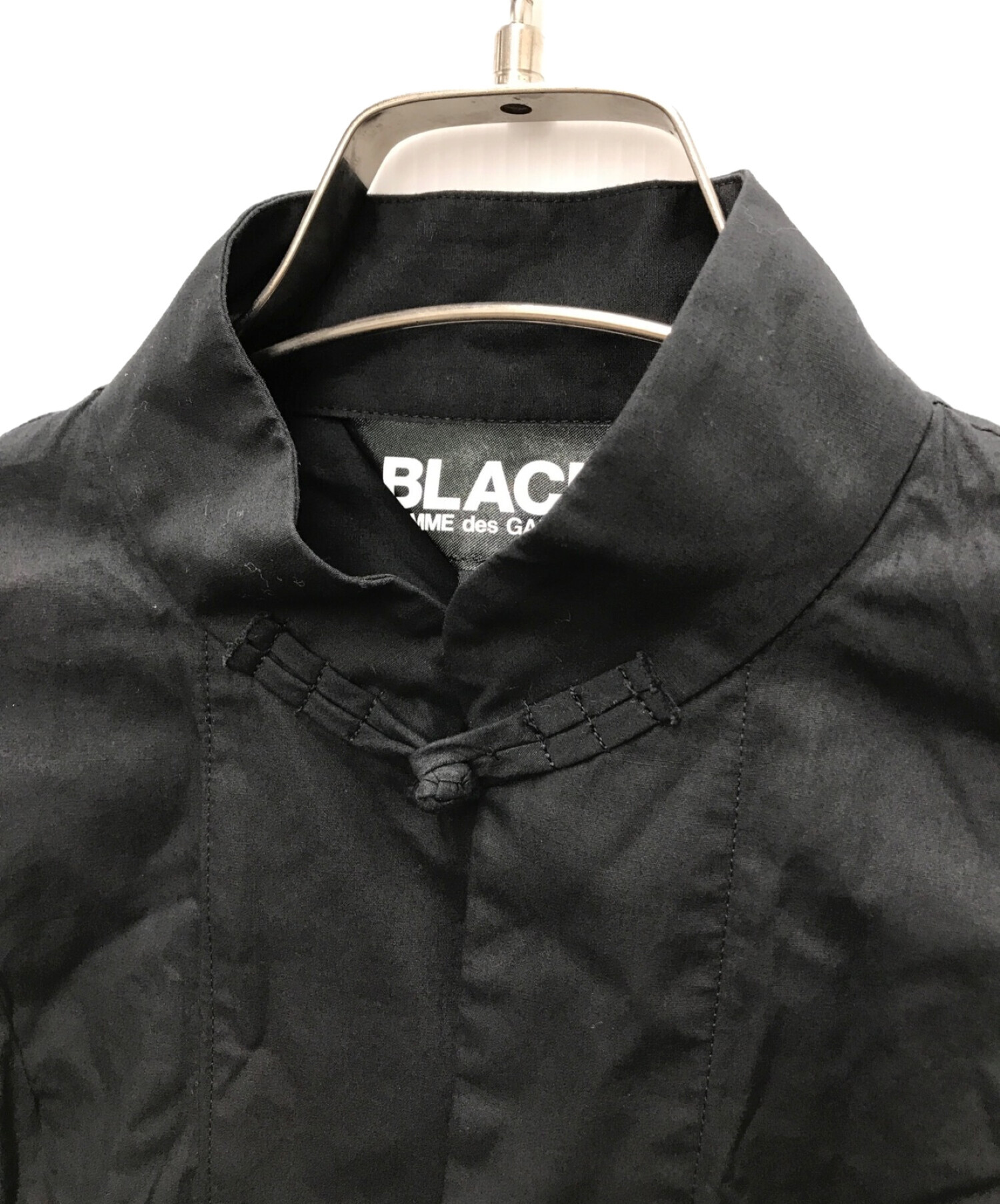 BLACK COMME des GARCONS (コムデギャルソン) チャイナシャツジャケット ブラック サイズ:Ｍ