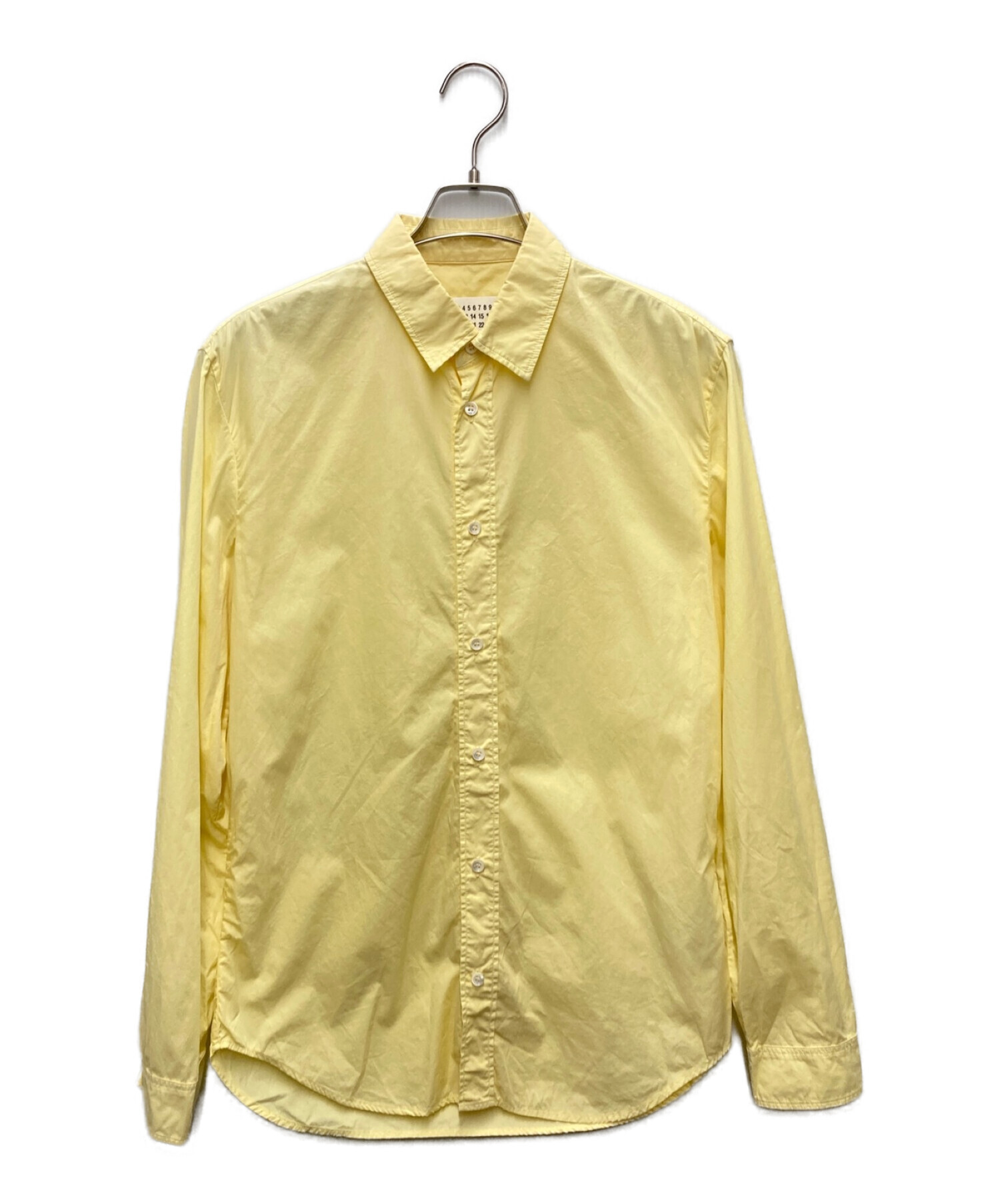 Maison Margiela (メゾンマルジェラ) ブロードシャツ　長袖シャツ イエロー サイズ:40
