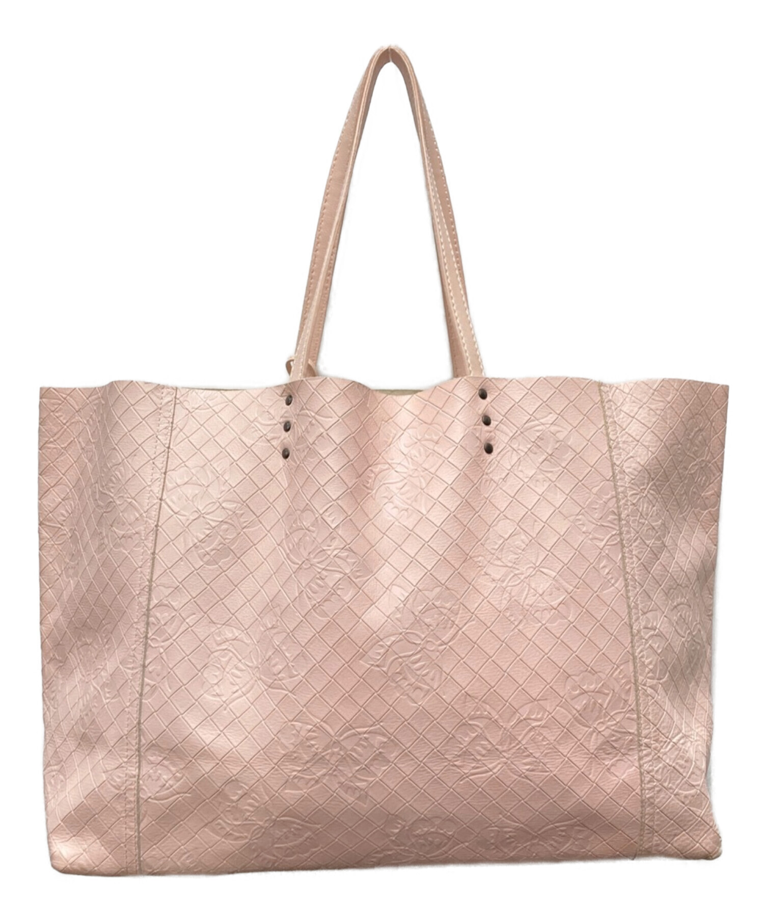 BOTTEGA VENETA (ボッテガベネタ) イントレッチオミラージュトートバッグ ピンク サイズ:-