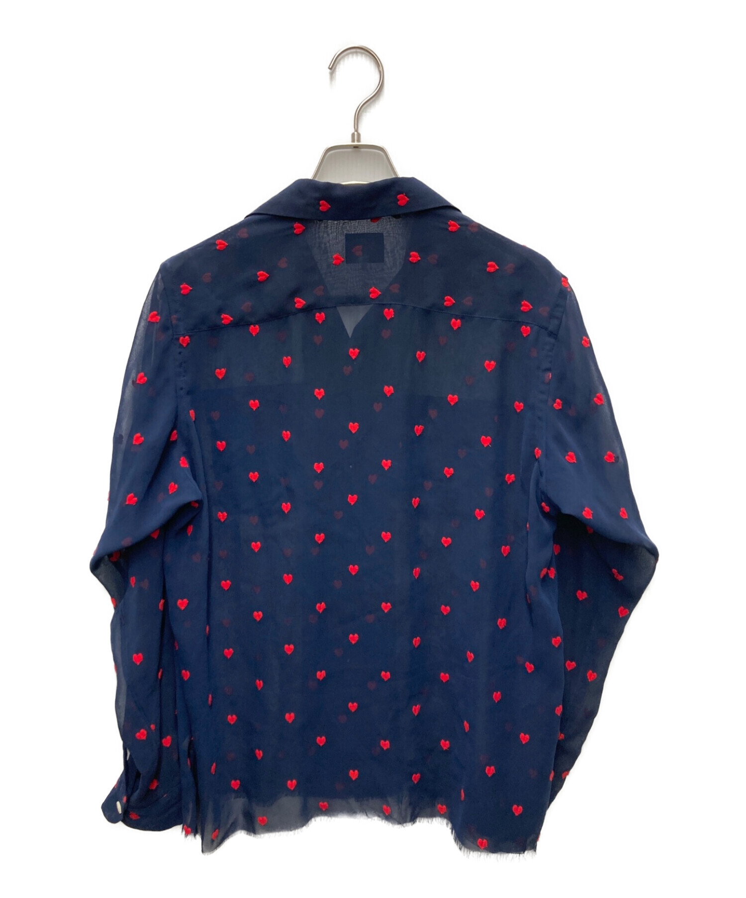 Needles (ニードルス) heart shirt/ハートシャツ ネイビー サイズ:ＸＳ