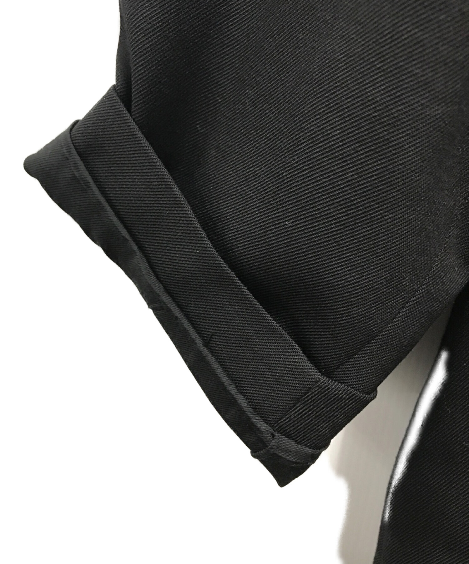 MARKAWARE (マーカウェア) ウールフランネルミニマリストコート　ロングコート ブラック サイズ:2