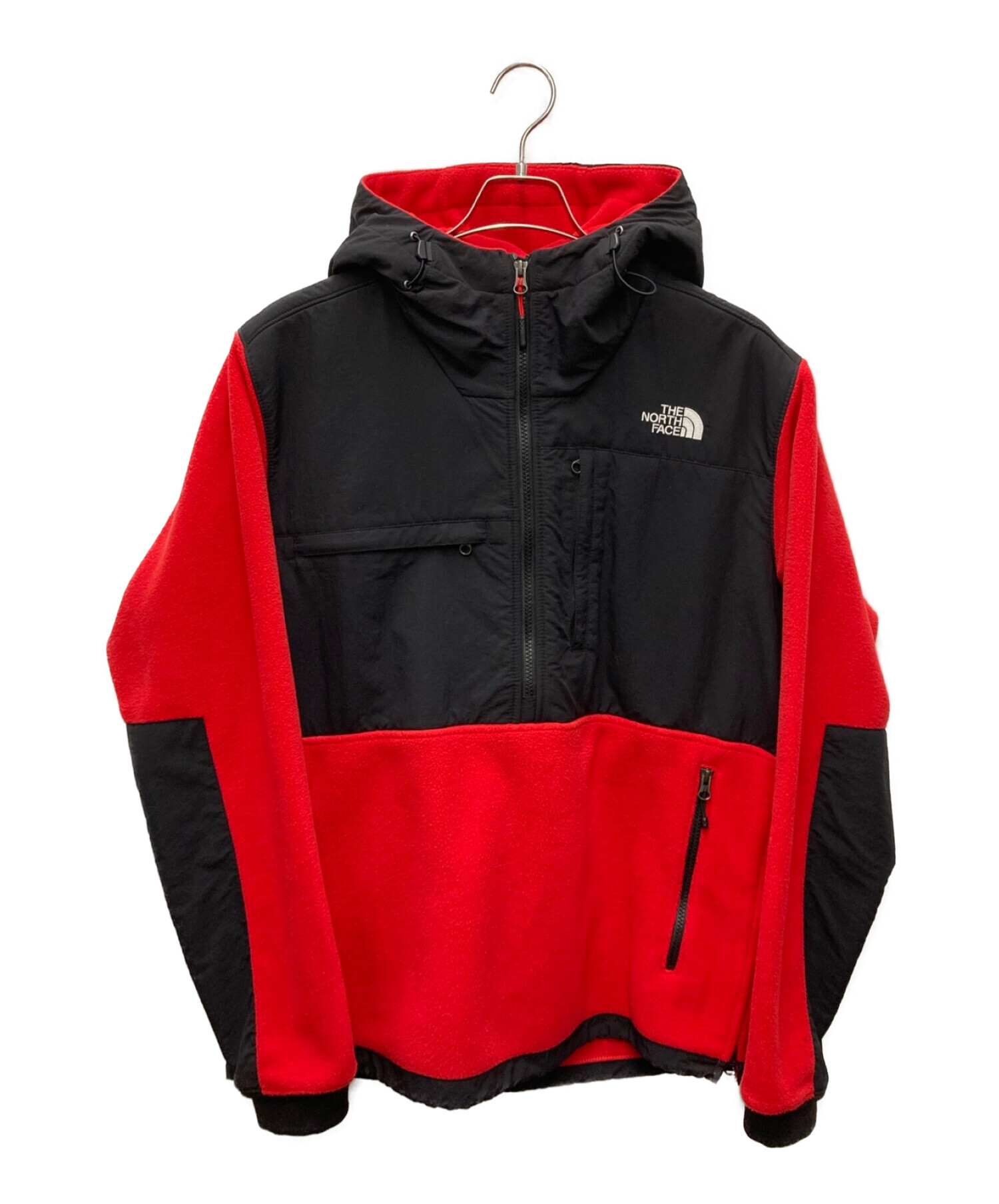 THE NORTH FACE (ザ ノース フェイス) DENALI ANORAK JACKET レッド×ブラック サイズ:Ｌ