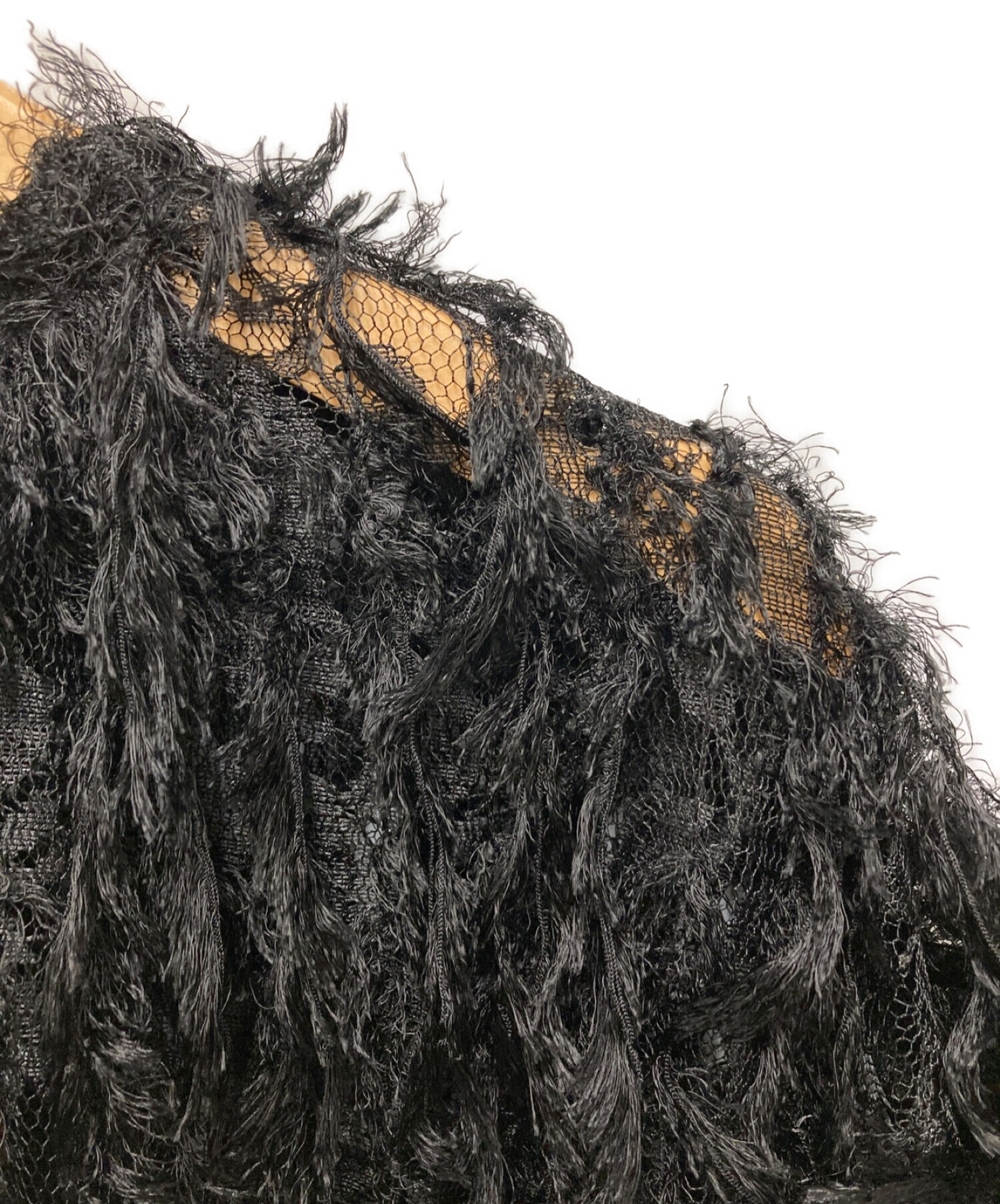 中古・古着通販】CLANE (クラネ) フリンジレーストップス FRINGE LACE