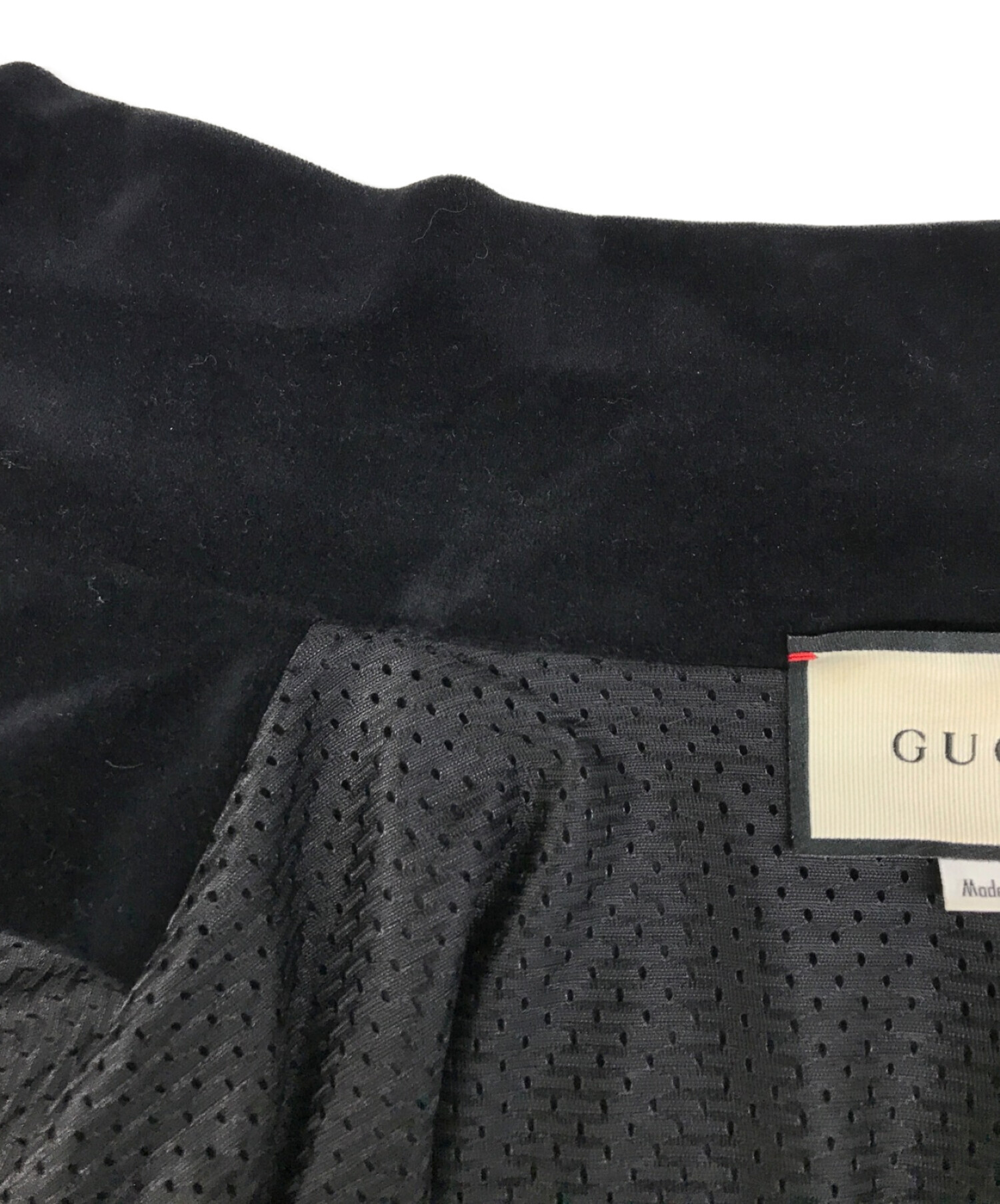 中古・古着通販】GUCCI (グッチ) ロゴエンブロイダリーベロアトラック