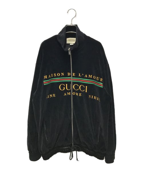 中古・古着通販】GUCCI (グッチ) ロゴエンブロイダリーベロアトラック