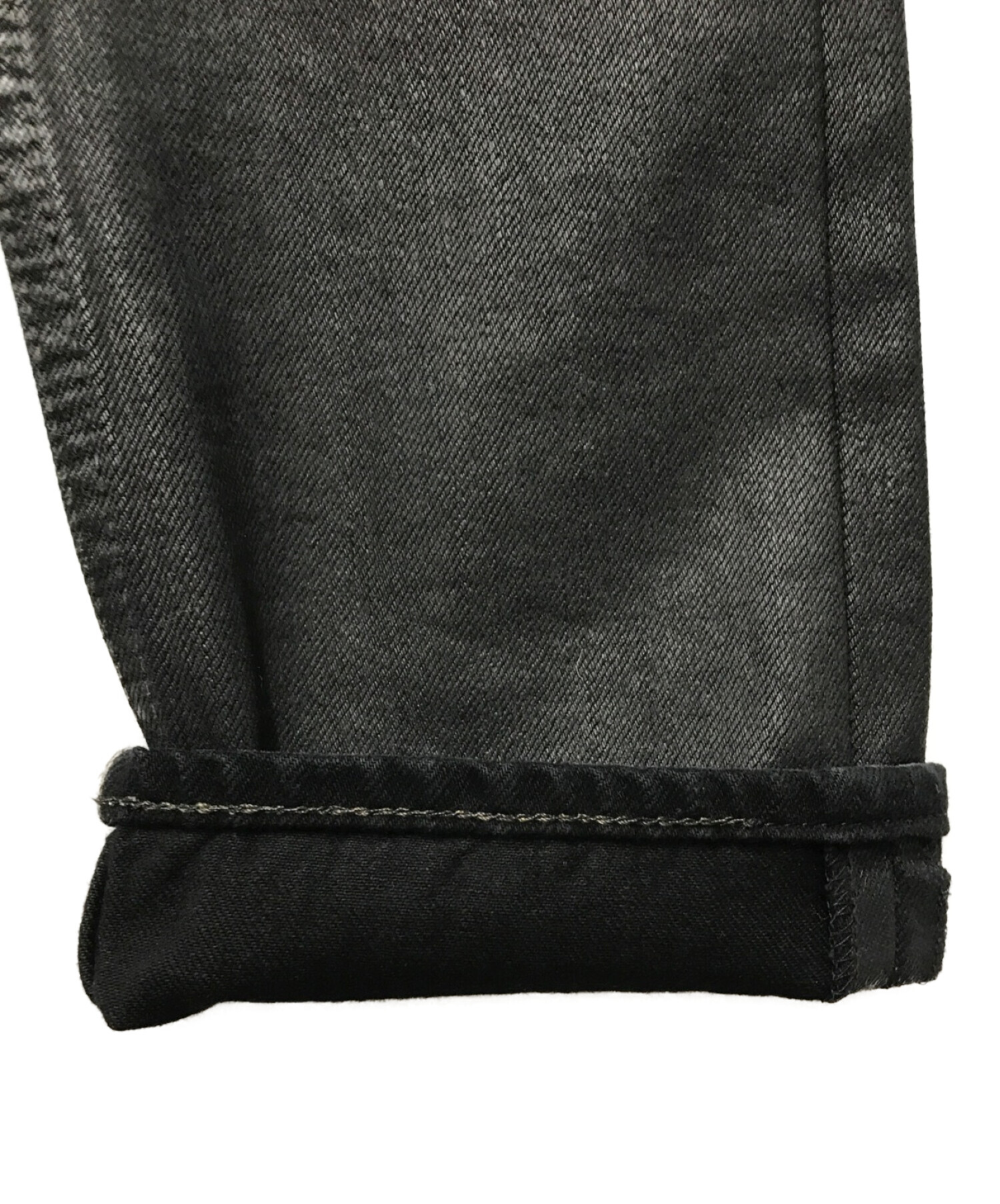 Drkshdw By Rick Owens (ダークシャドウ バイ リックオウェンス) Sbw Detroit Cut99 In Nero Denim　 コーティングデニム ブラック サイズ:W29