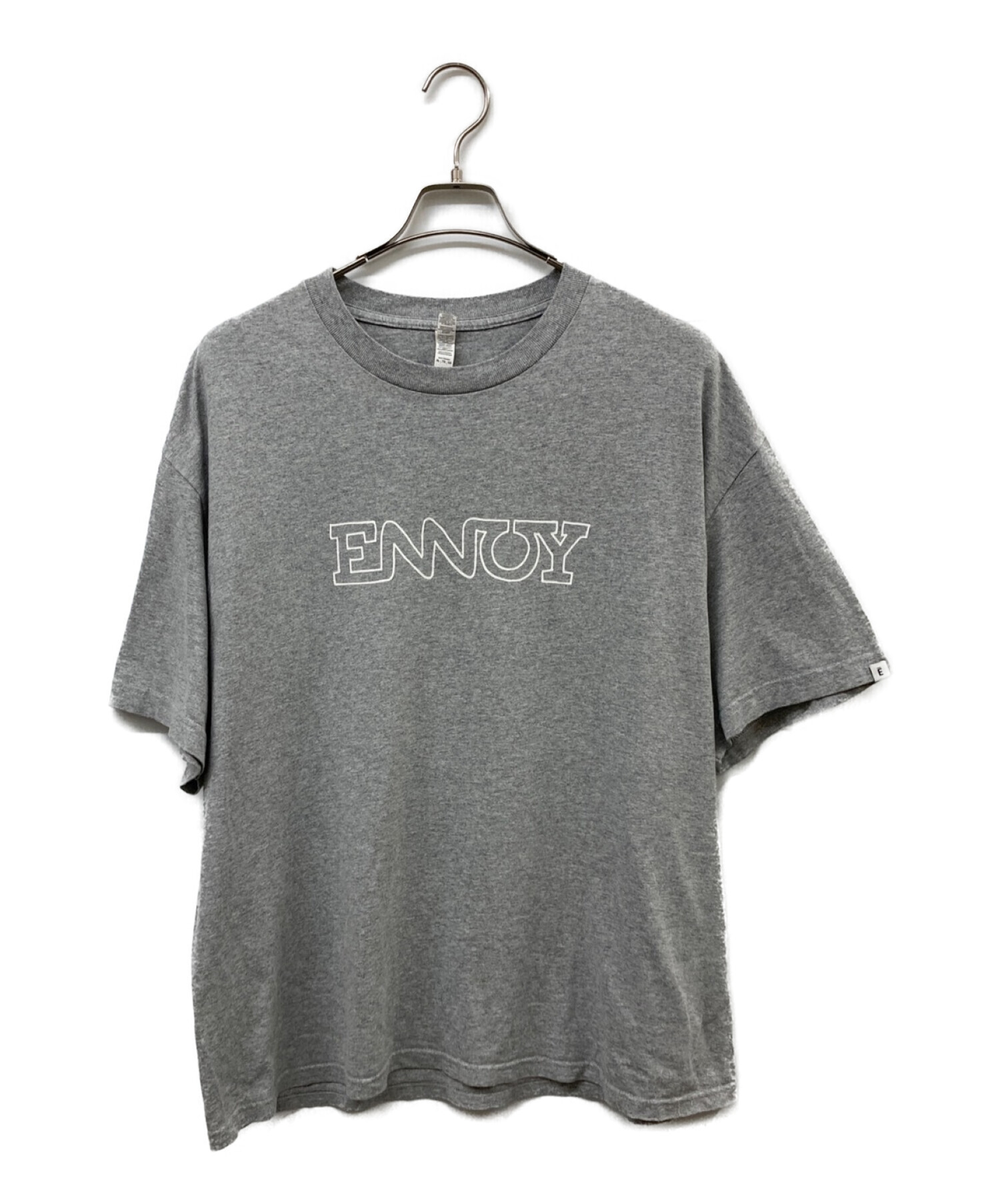 THE ENNOY PROFESSIONAL (ザ エンノイ プロフェッショナル) Electric Logo T-Shirts　 by Ken  kagami ALSTYLEボディ グレー サイズ:ＸＬ