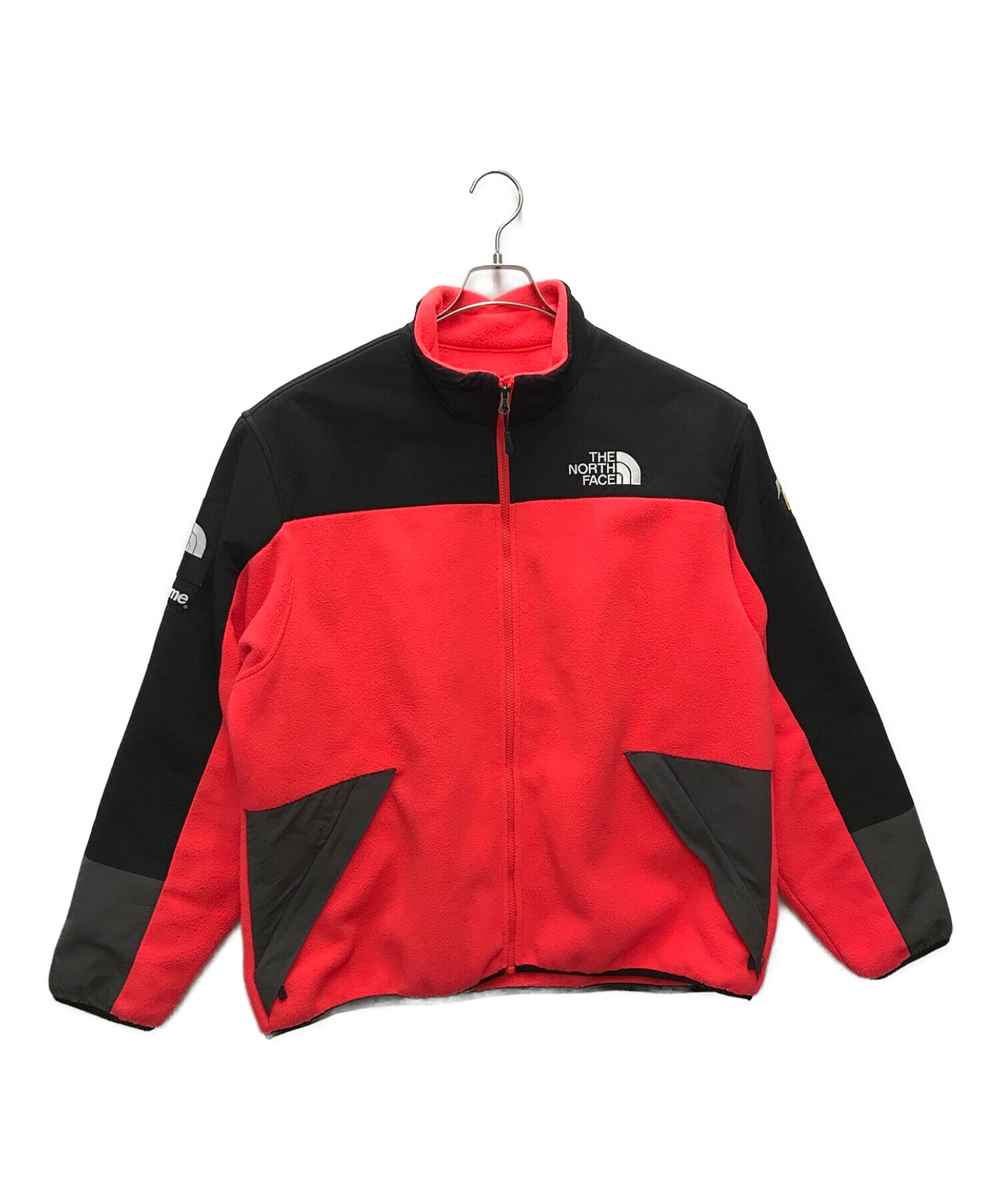 Supreme north face fleece jacket red XLXLサイズ状態