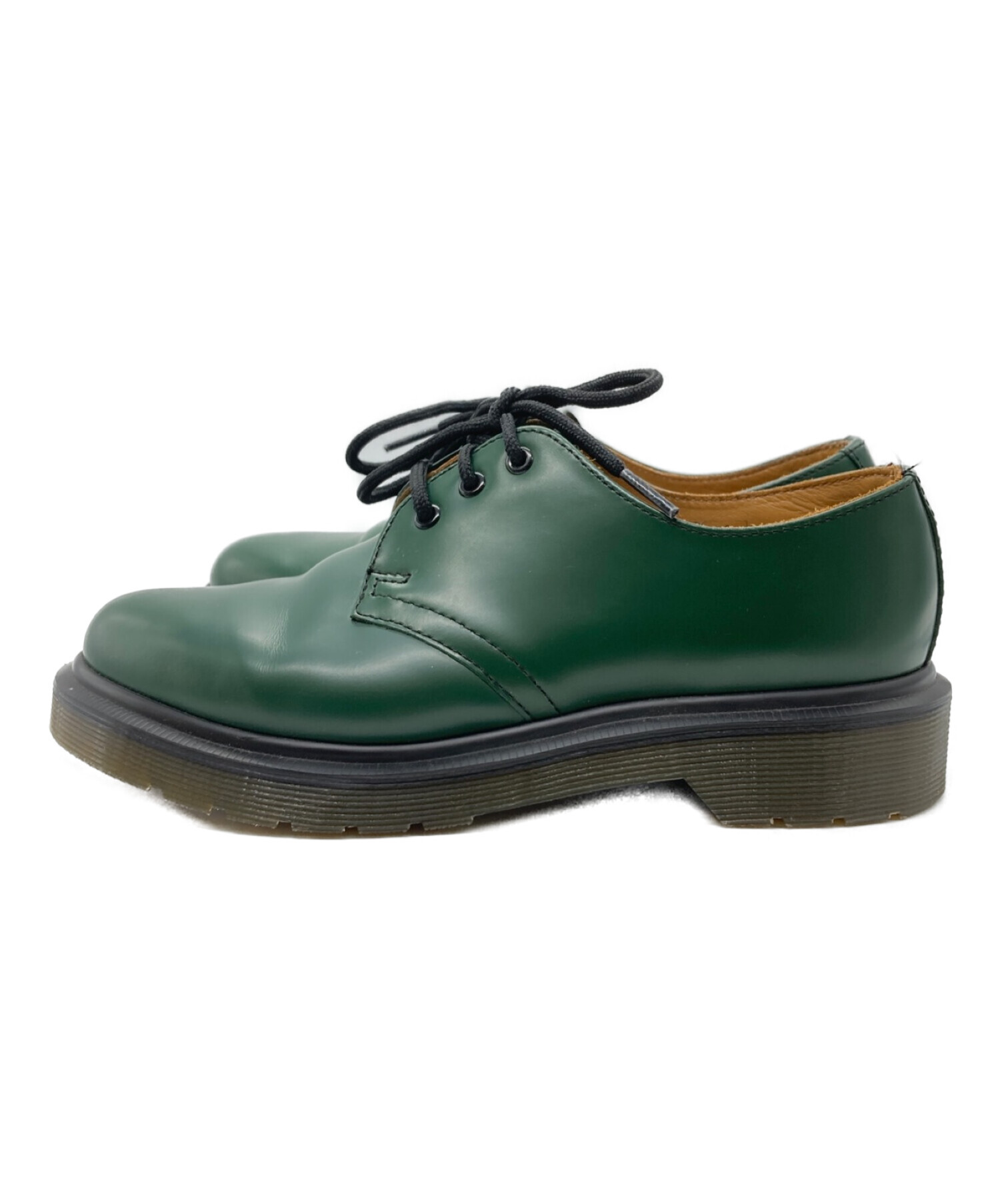 Dr.Martens (ドクターマーチン) 3ホールシューズ グリーン サイズ:UK3