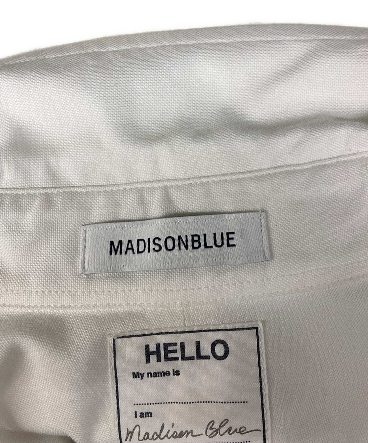MADISON BLUE (マディソンブルー) ロングスリーブメッセージシャツ ホワイト サイズ:S