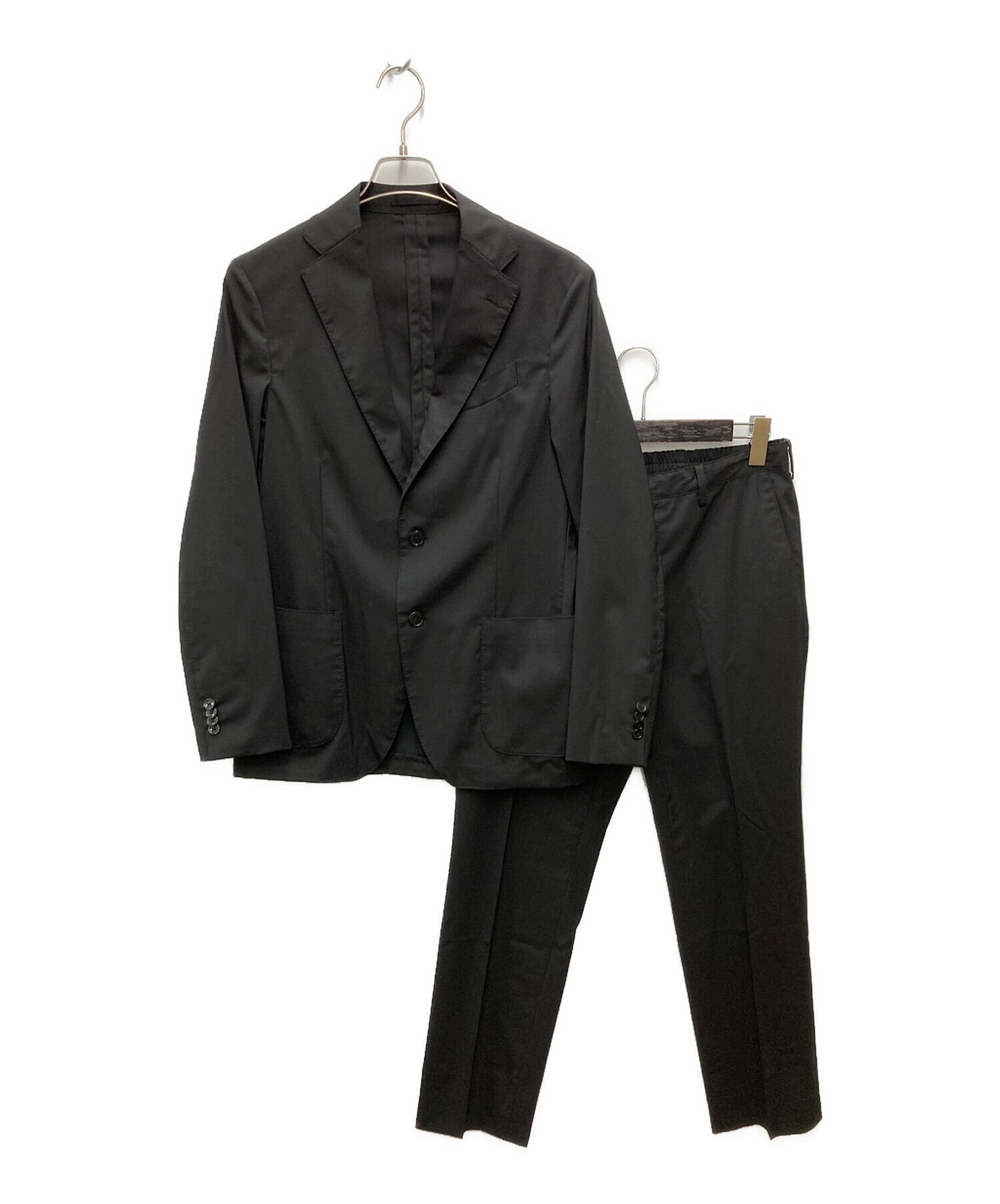 LARDINI (ラルディーニ) easy wearパッカブルスーツ ブラック サイズ:46